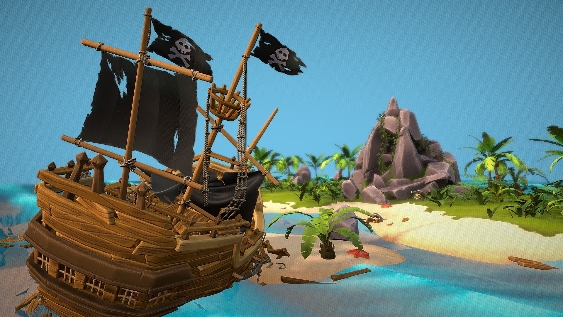 Pirates Story 3d model