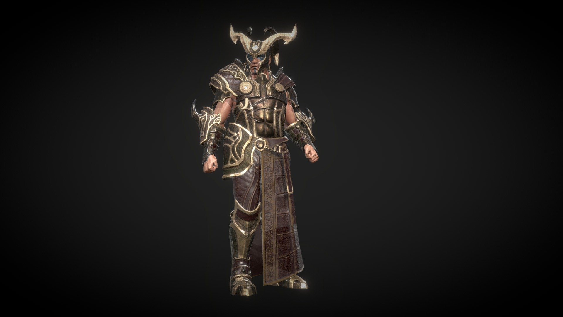 warrior 3d model