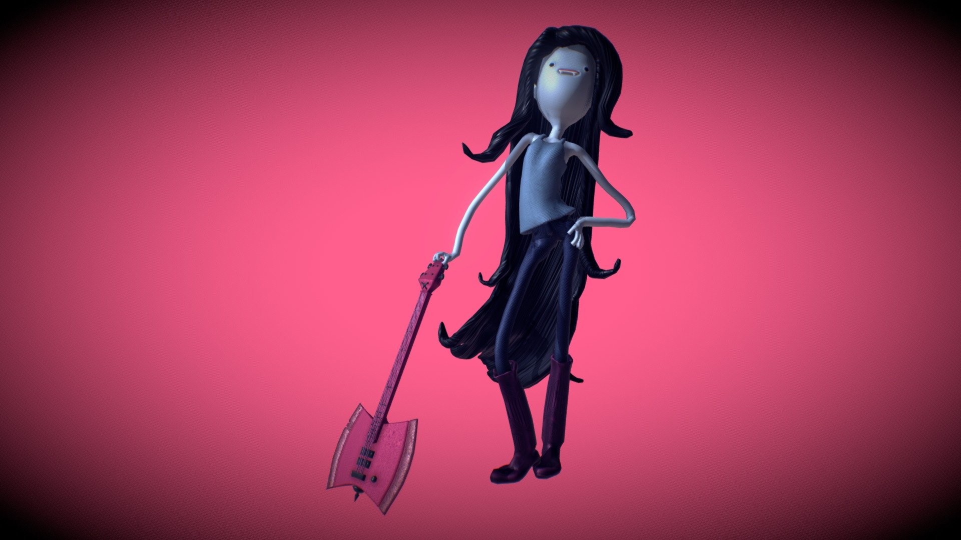 Marceline, The Vampire Queen 3d model