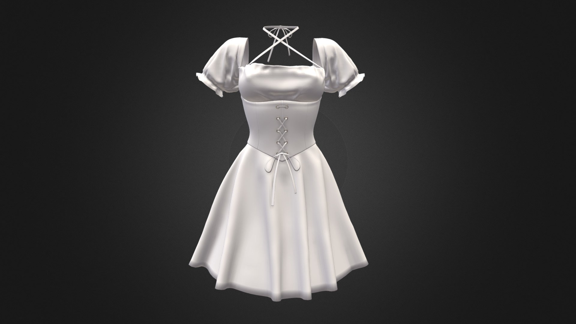 Autumn Dress 3d model