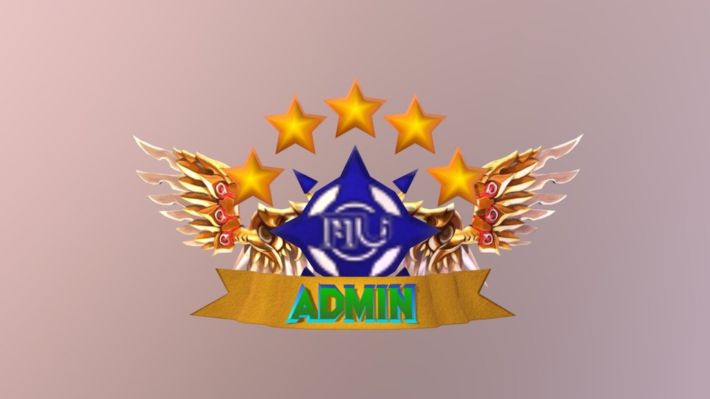 Admin Sign Mu 3d model