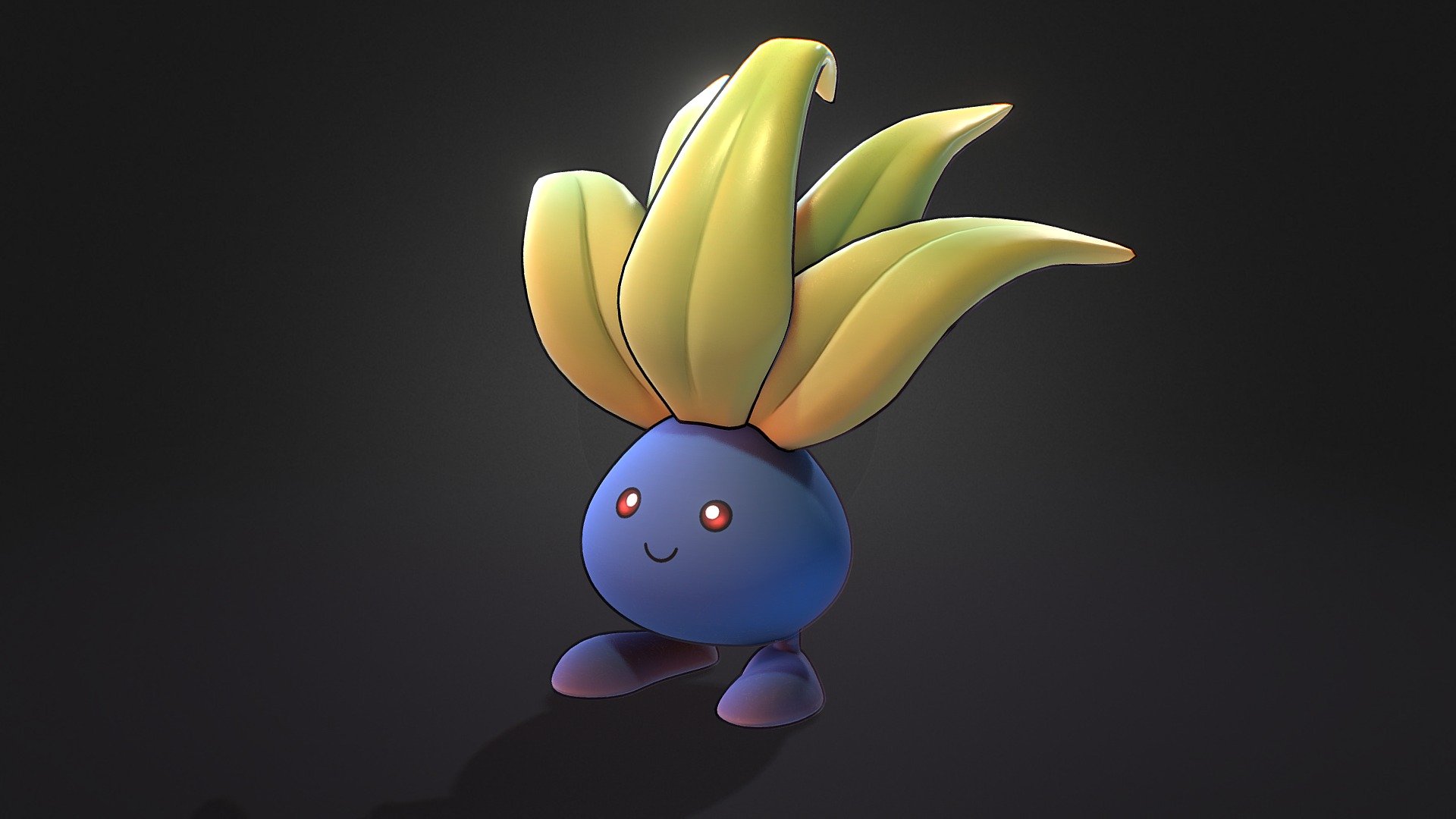 Oddish Pokemon 3d model