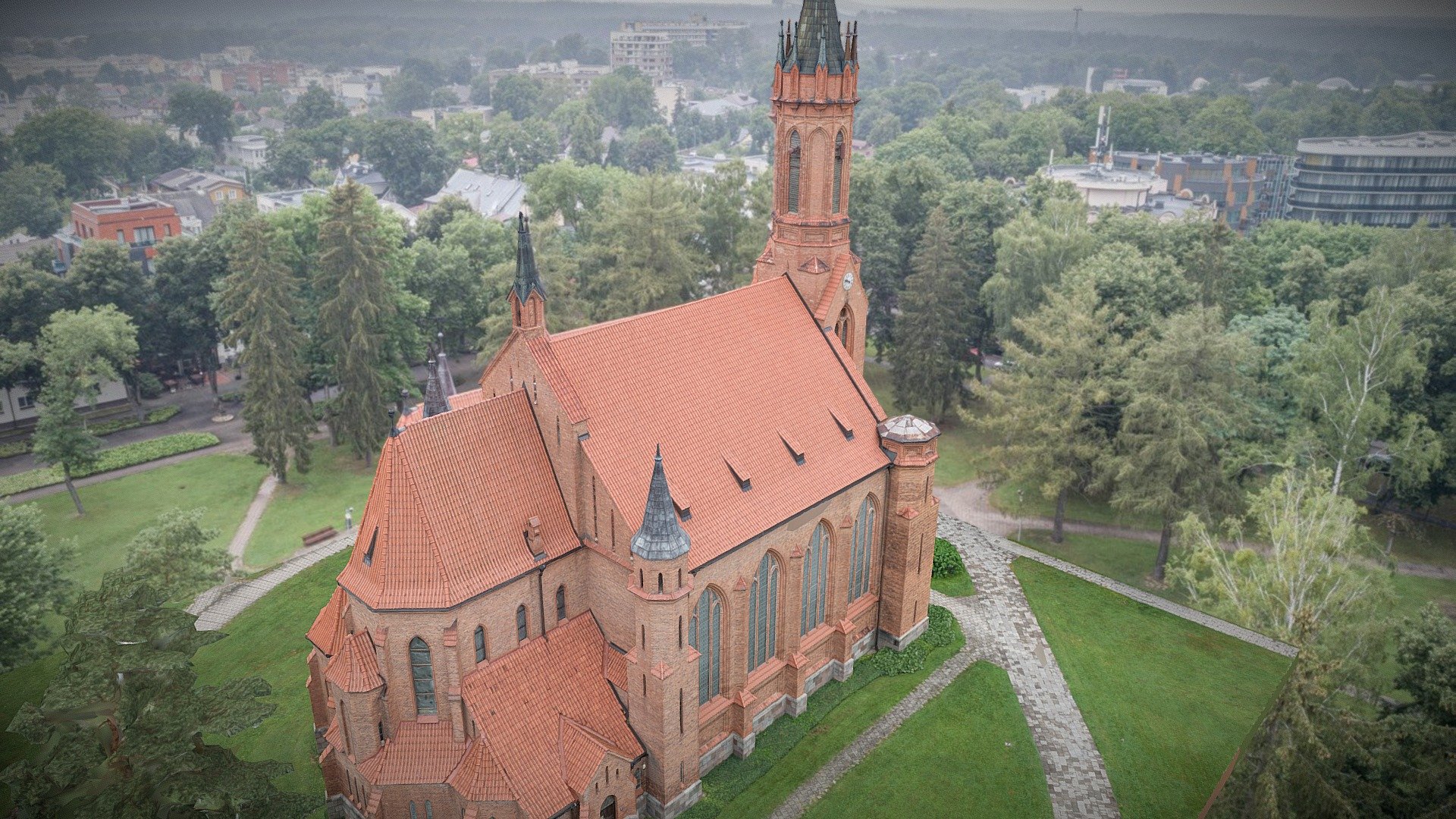 Druskininkai Church of Saint Mary’s Scapular 3d model