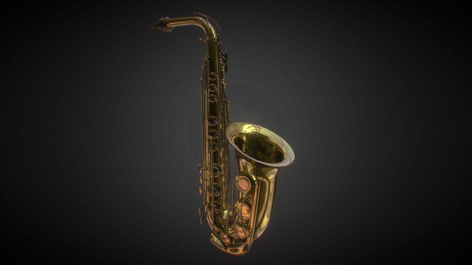 saxophone alto 3d model