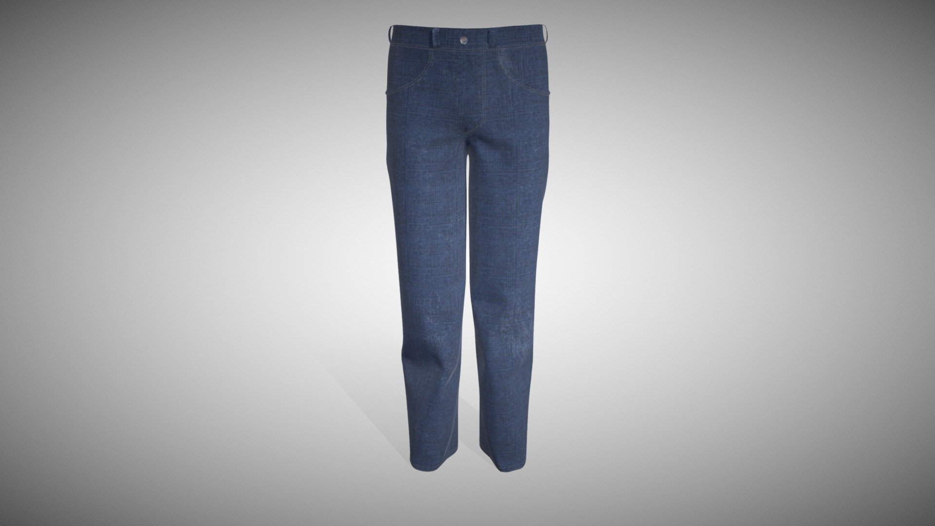 Levis 501 Denim Pants 3d model