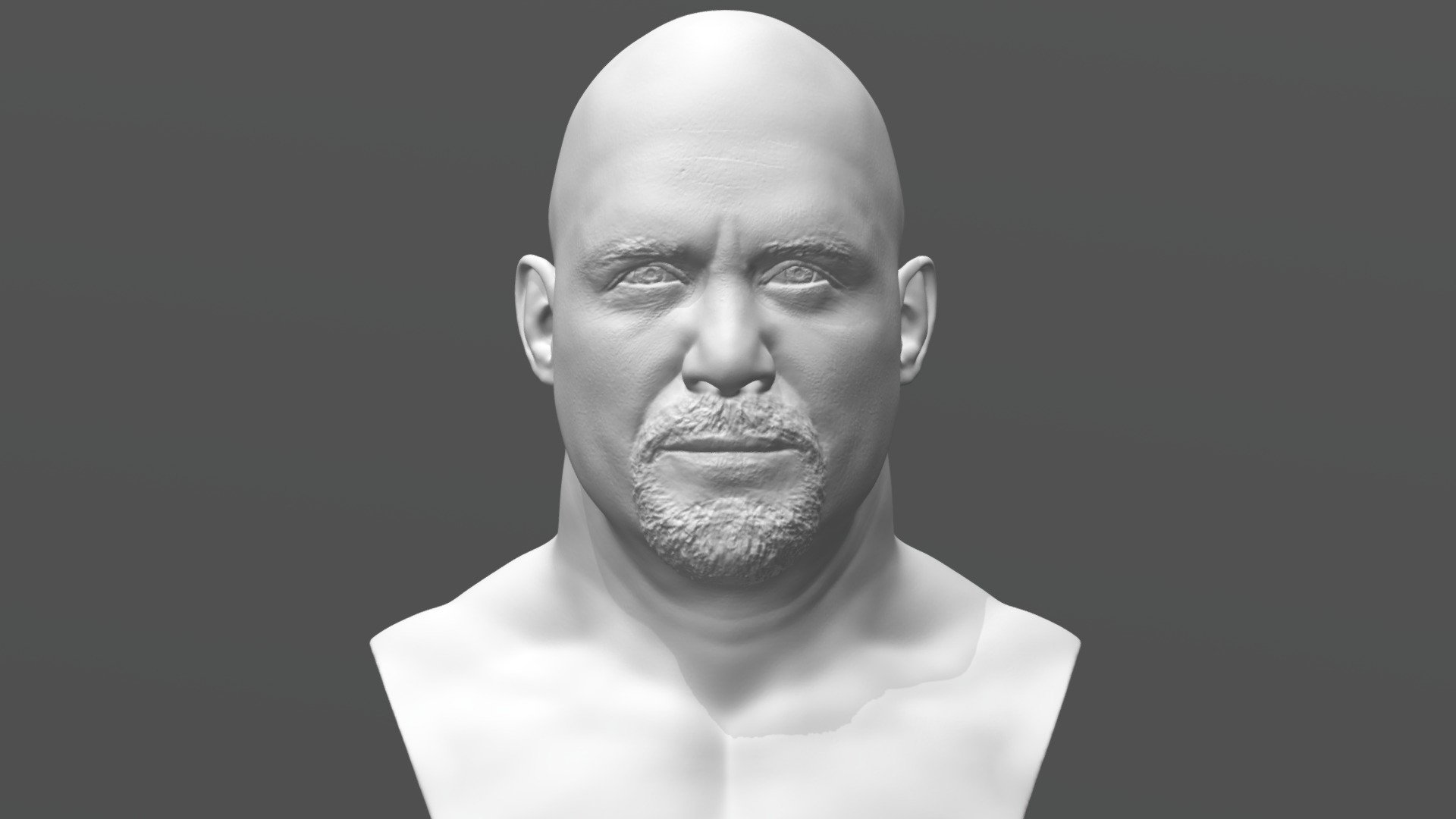 Stone Cold bust for 3D printing 3d model