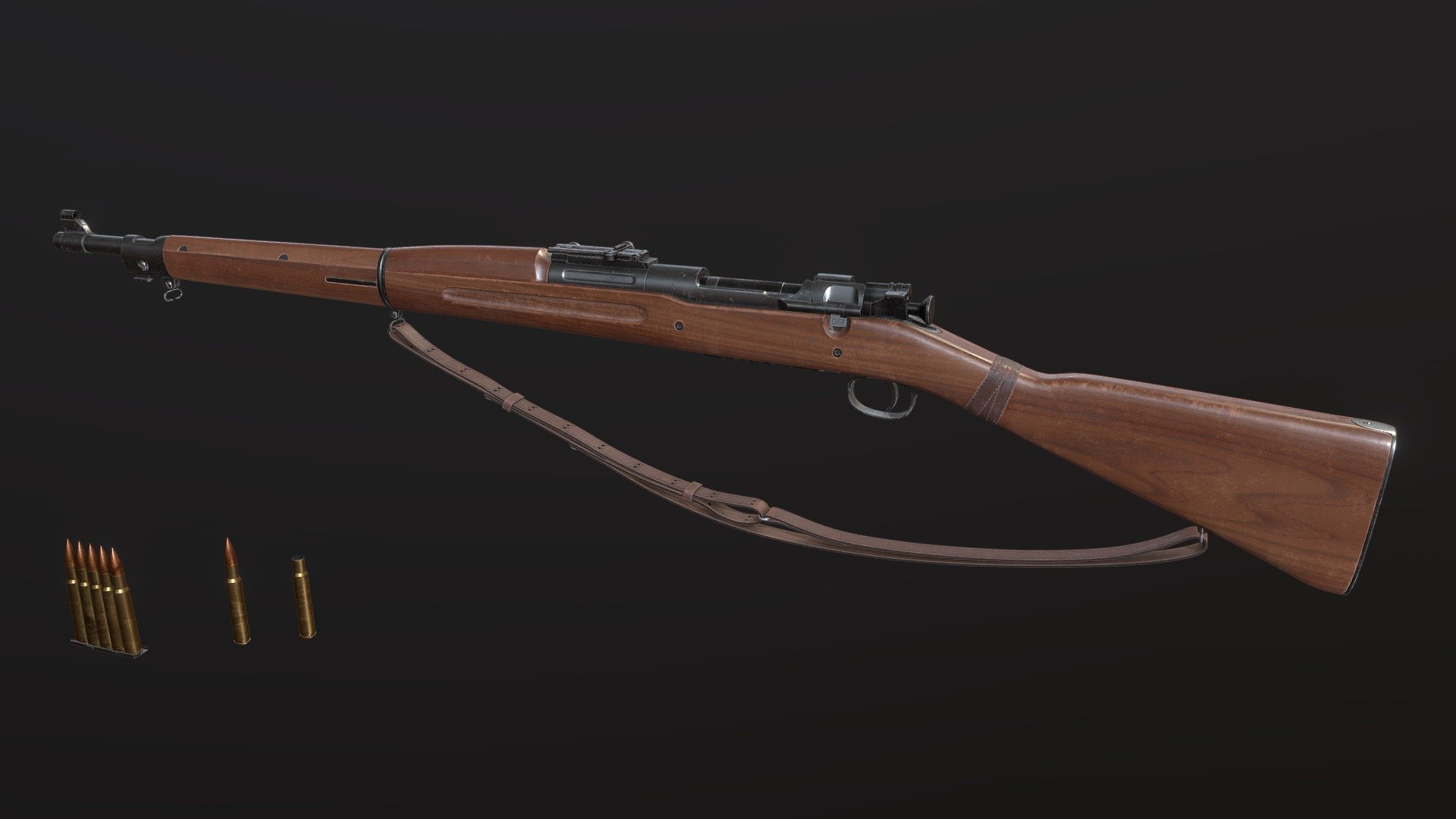 m1903 springfield high-poly 3d model