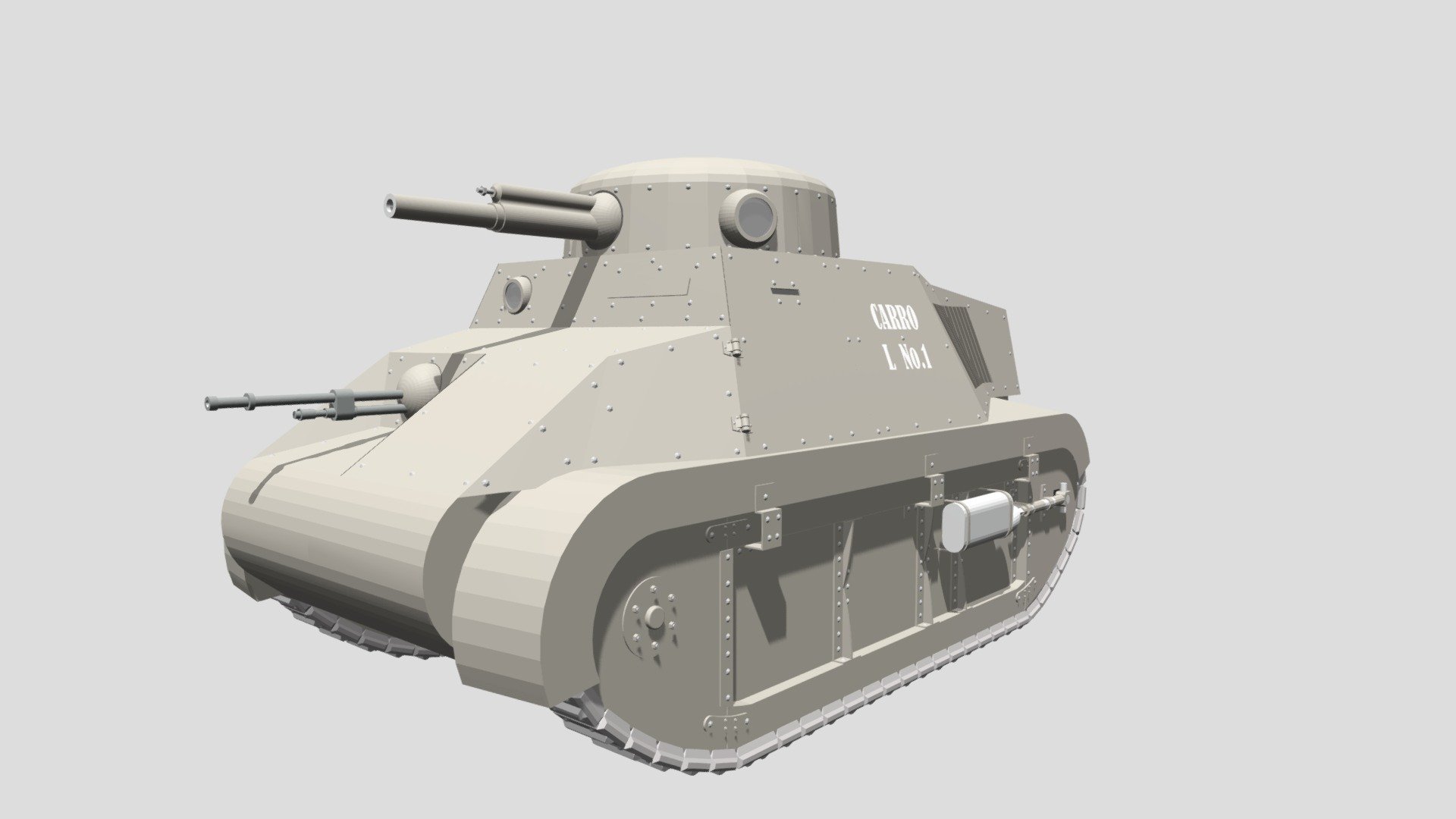 Carro De Combate Ligero Para Infanteria 3d model