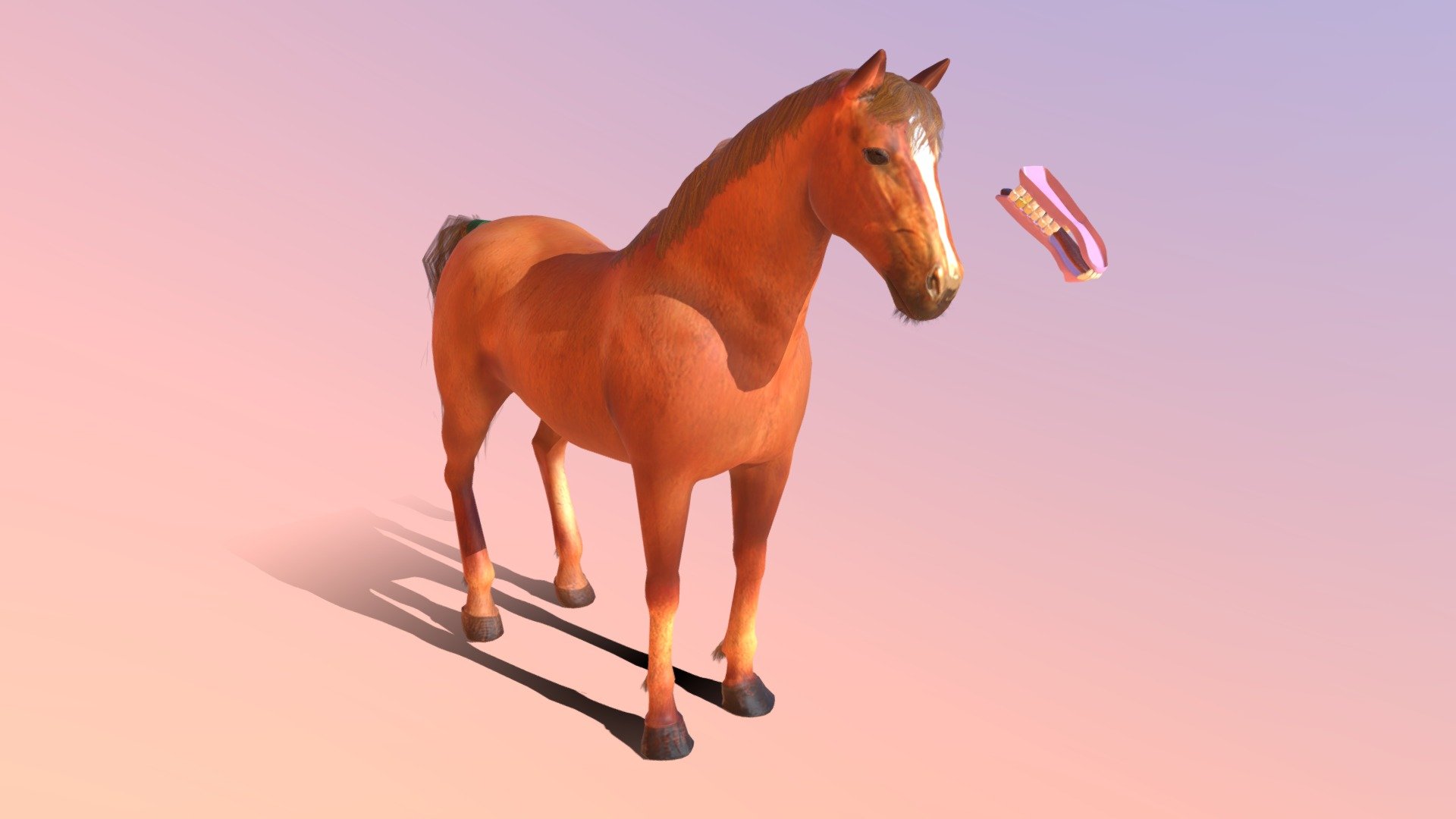 Golden Horse 3d model