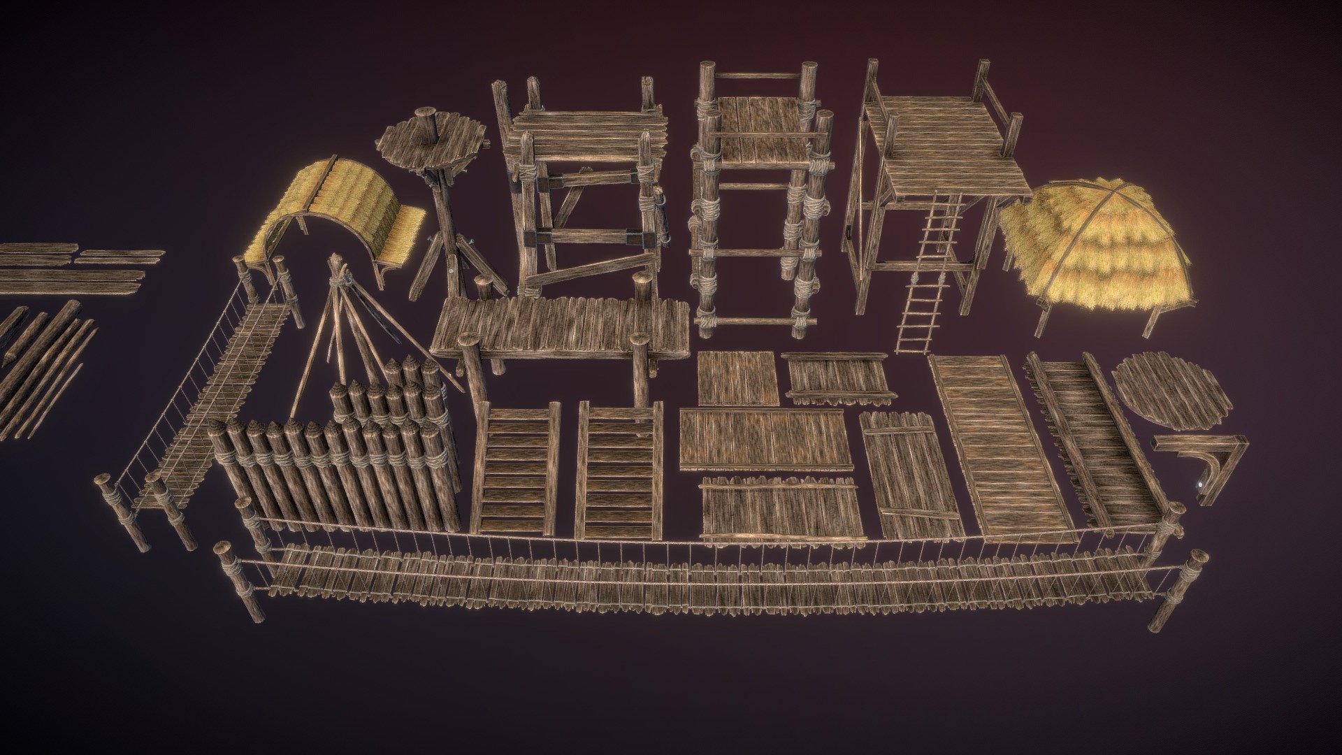 WoodenConstructor 3d model