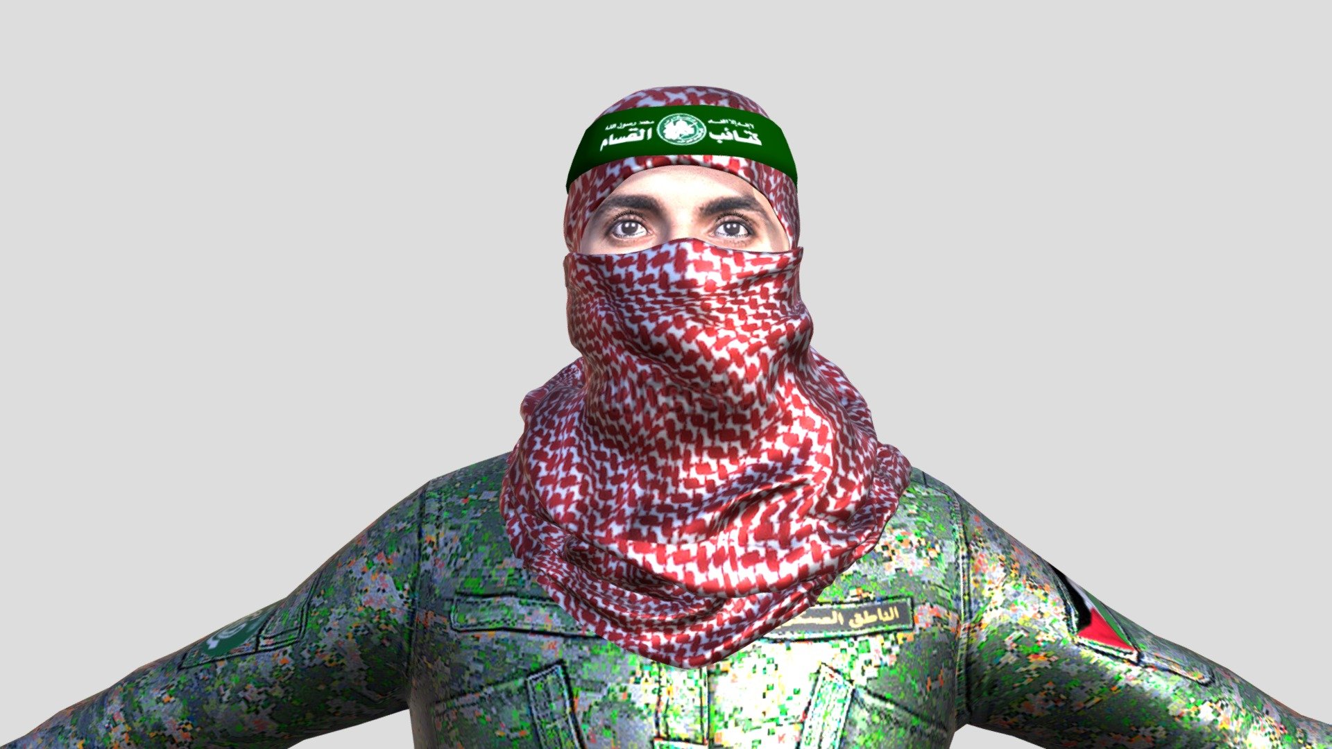 ABU OBAIDA HAMAS 3d model