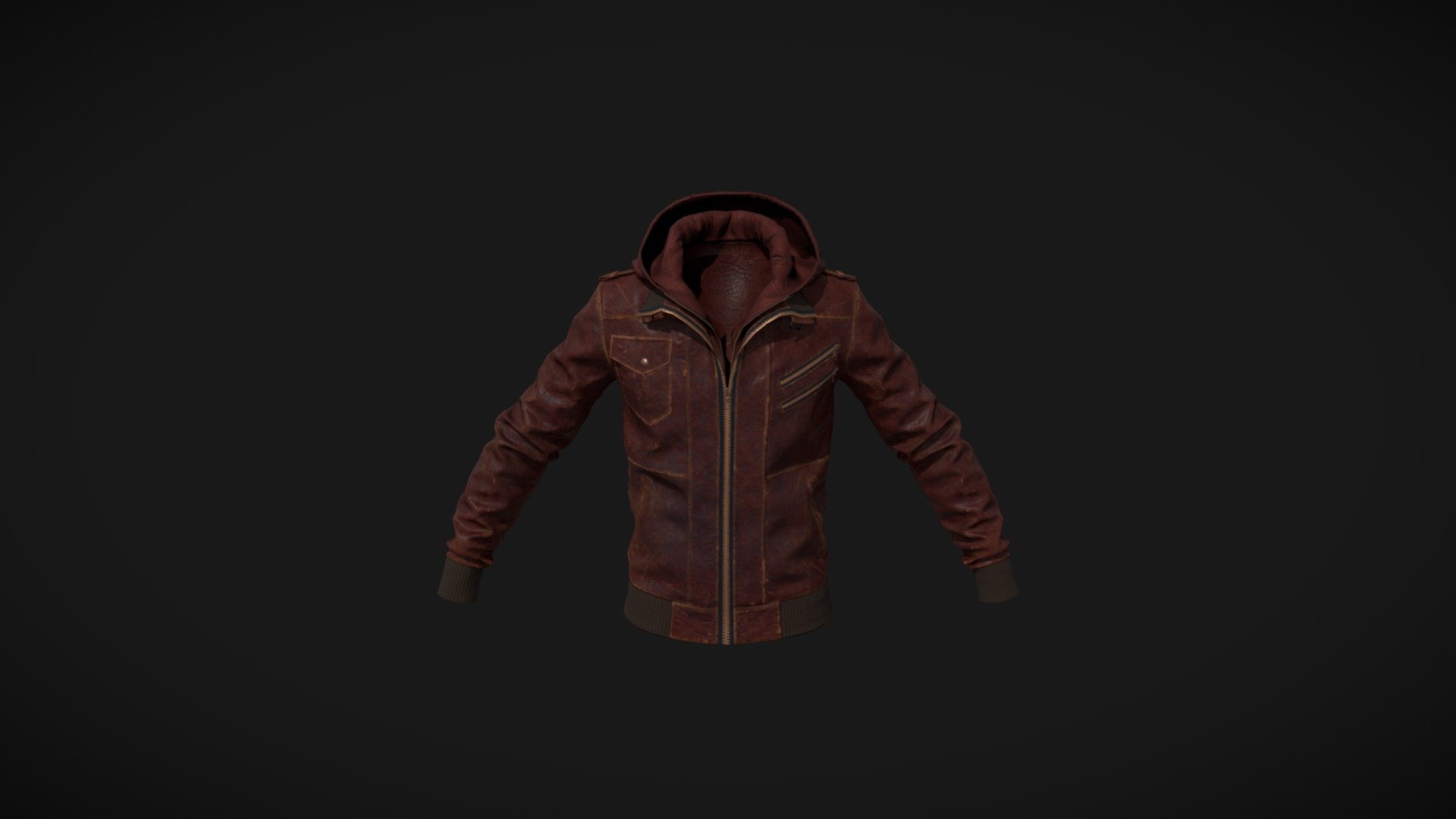 Leather Jaket 3d model