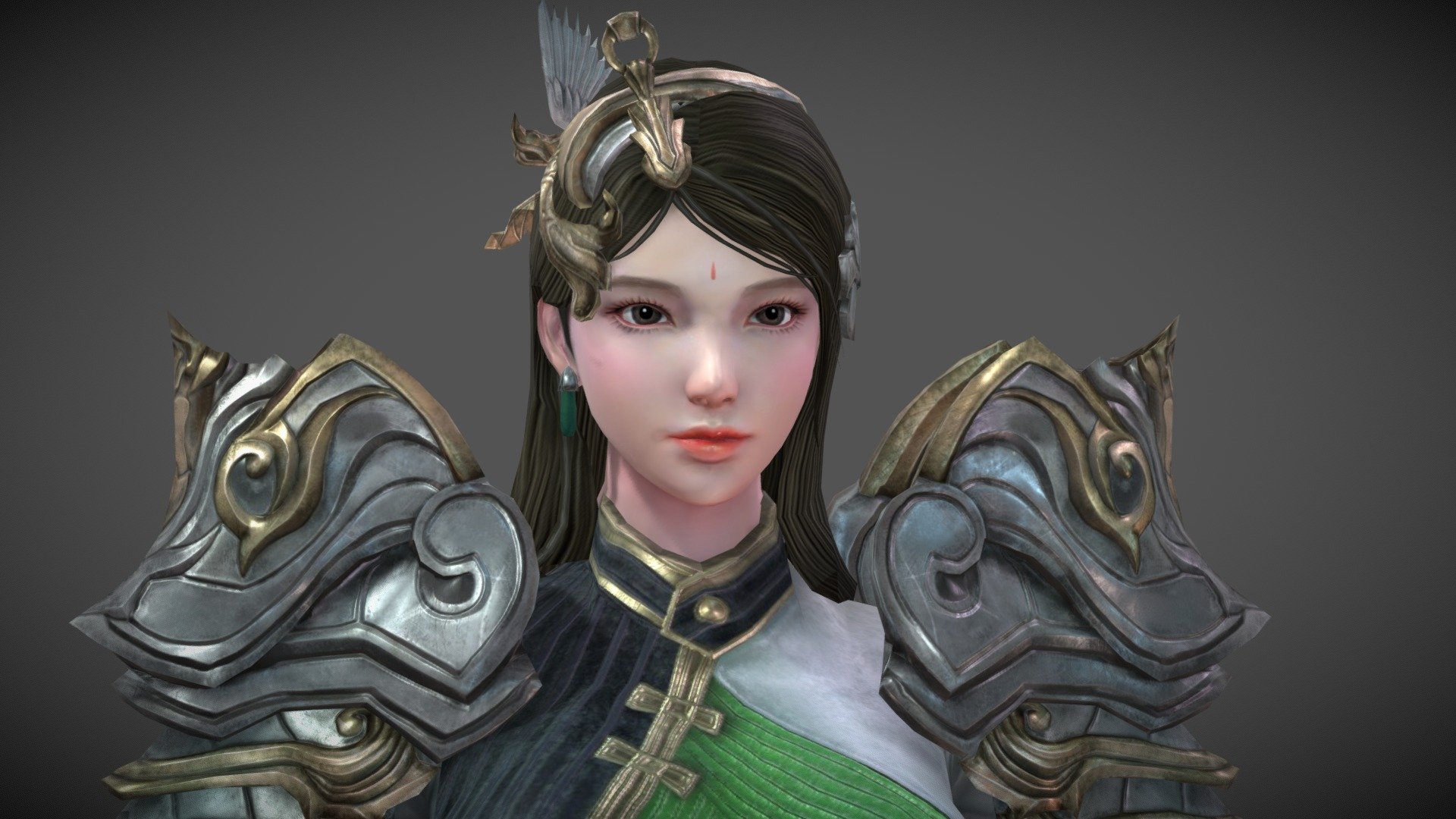 Game character production 3d model