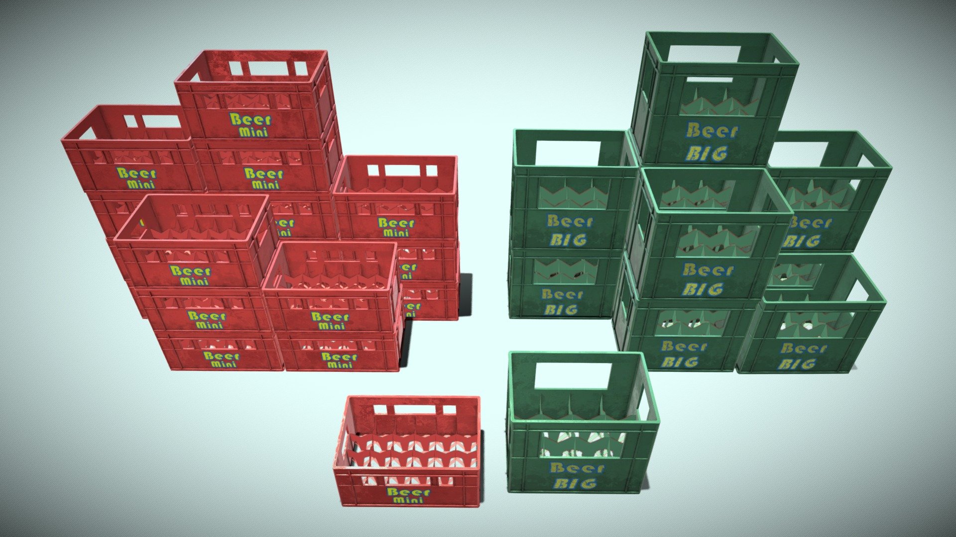 Beer Crates 3d model