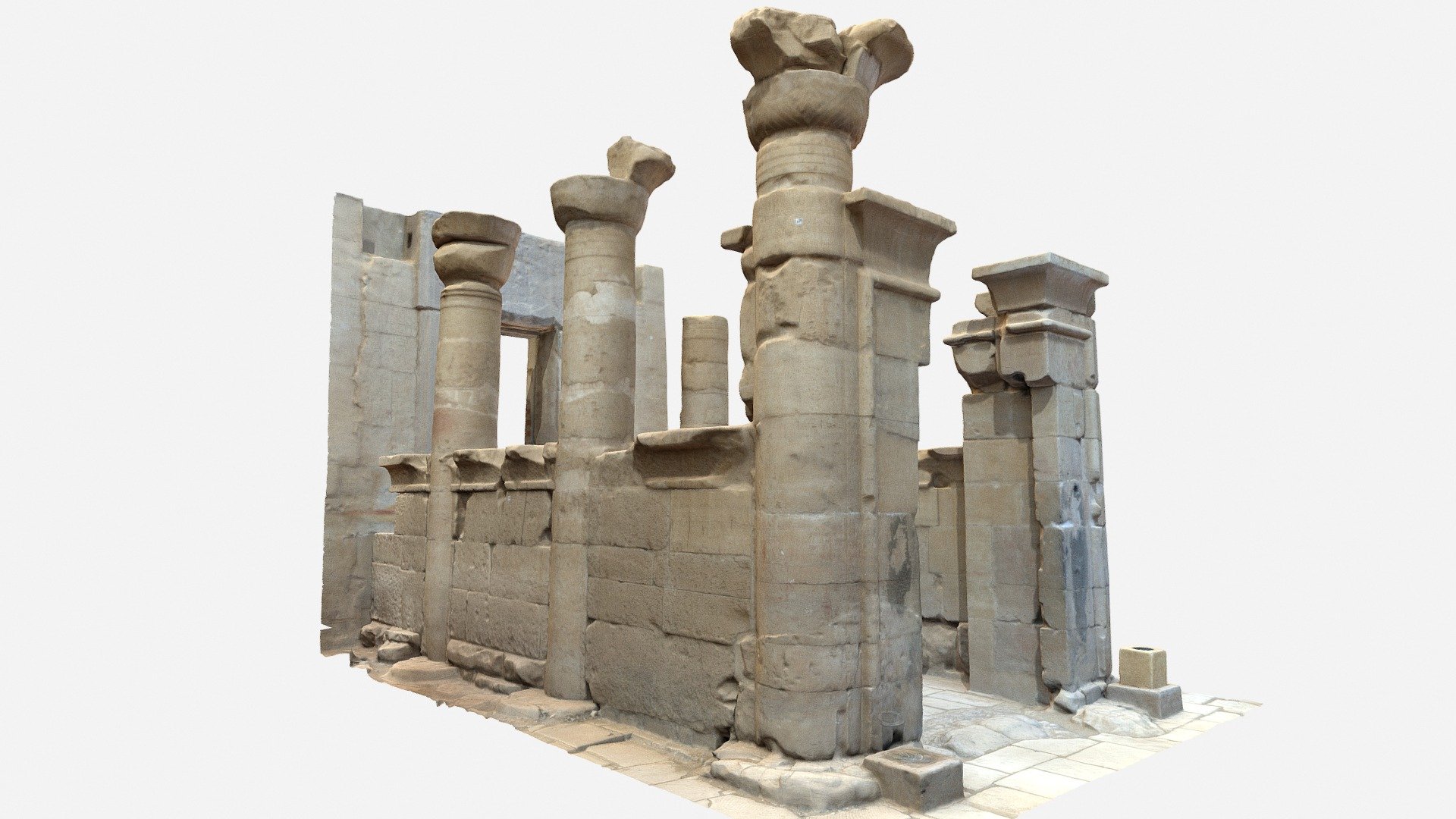 Ptolemaic portico 3d model