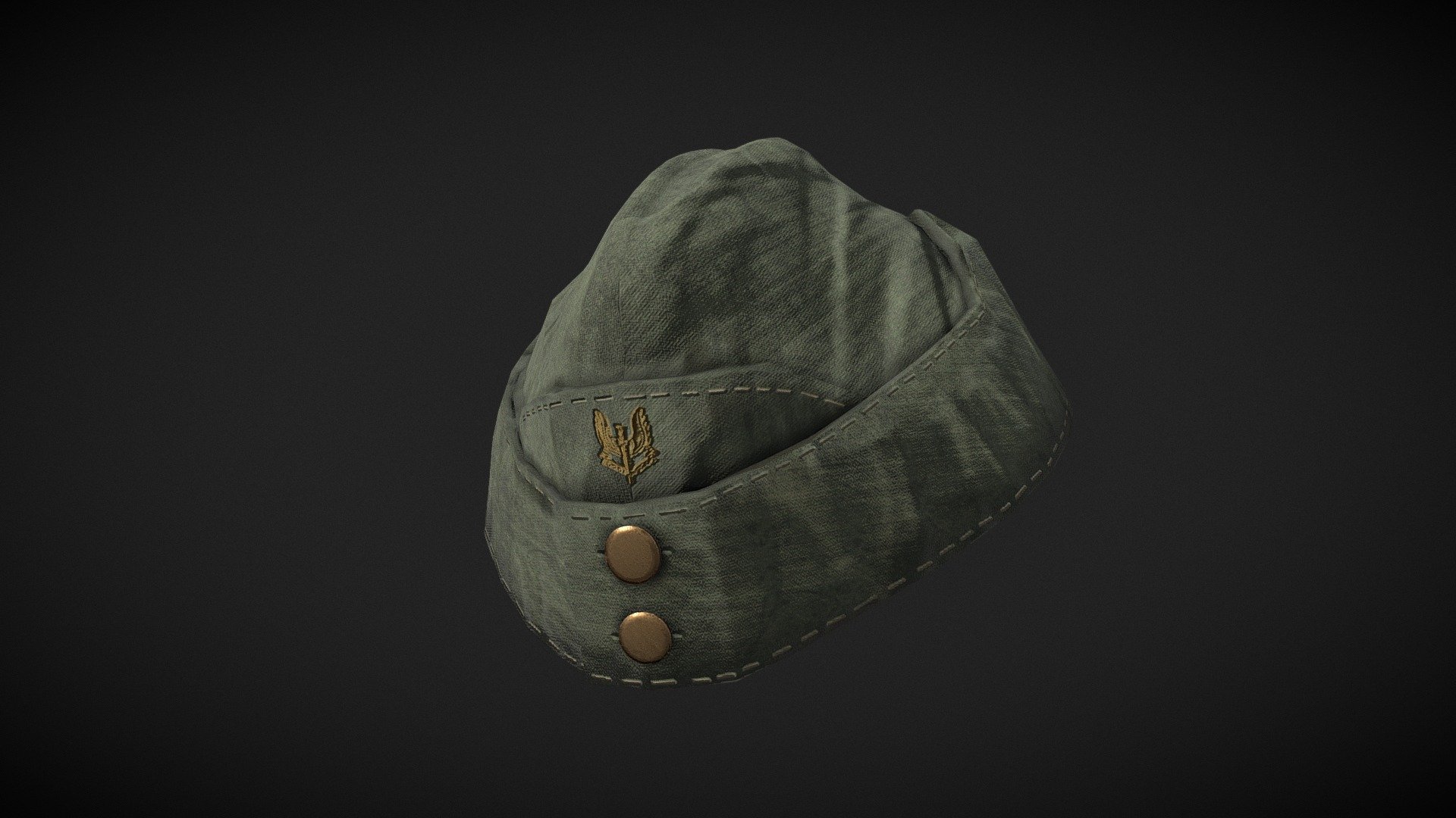 WWII British SAS Cap (World War Two) 3d model