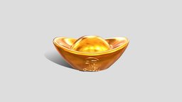 Gold Ingot 3d Model 發財金元寶3d模型