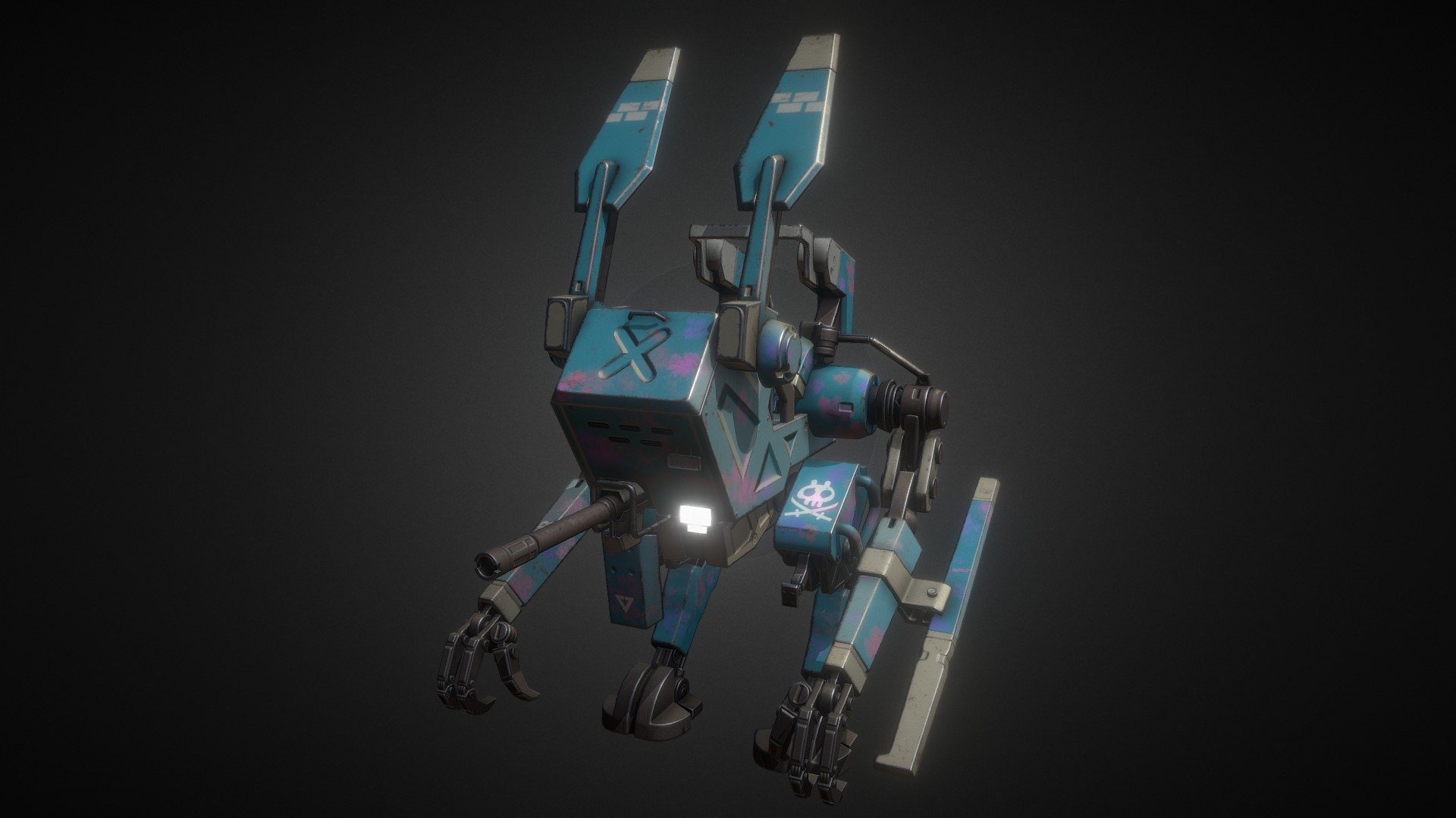 Mecha Bunny 3d model