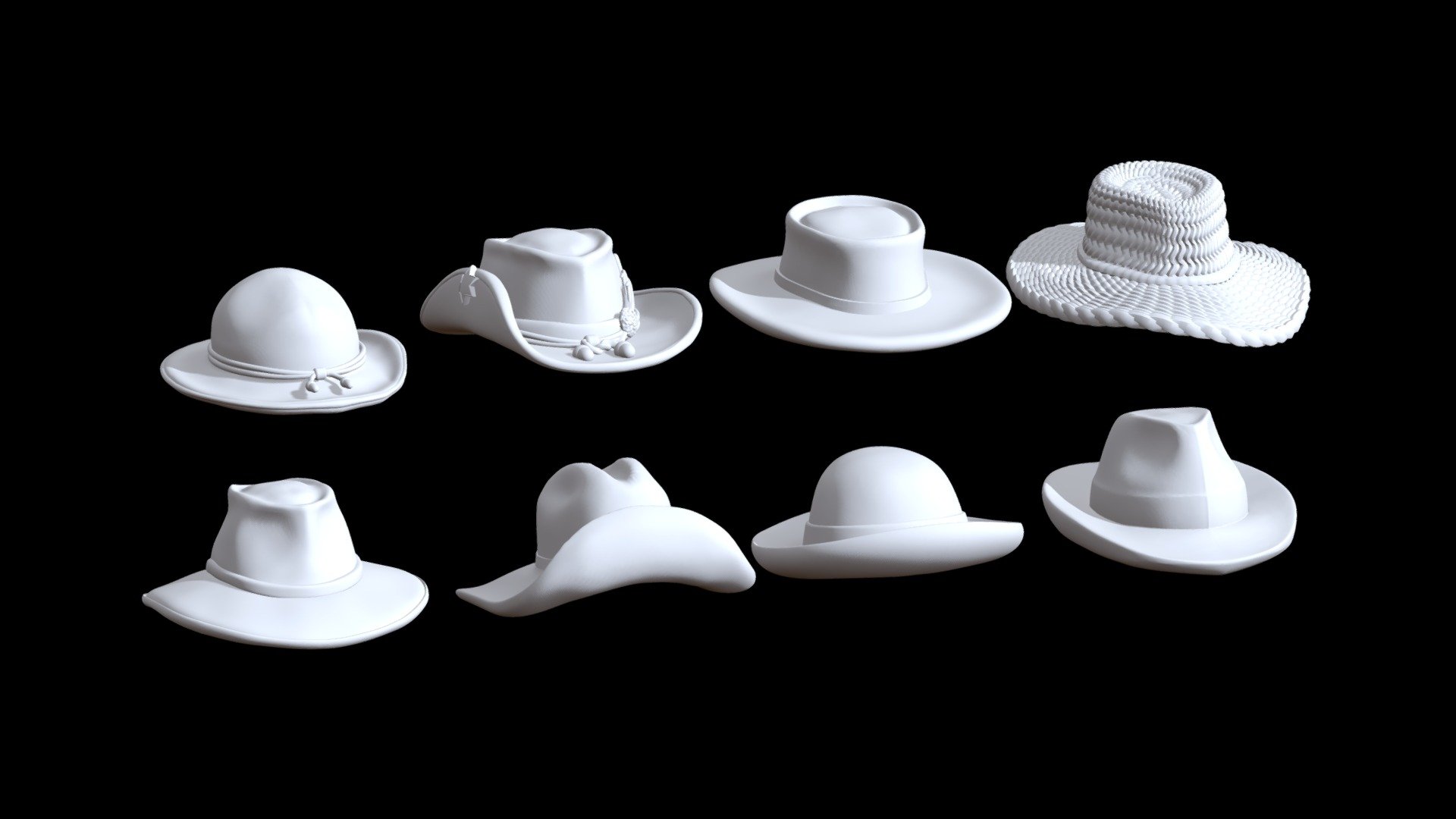 hats 3d model