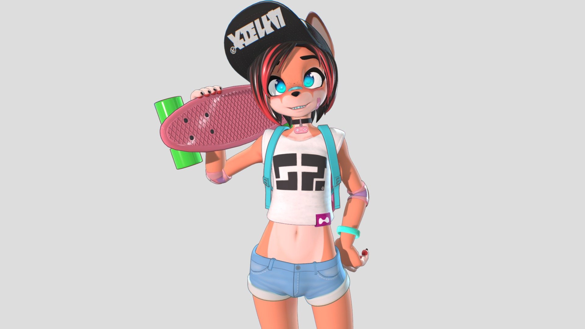 Kayla Fox 3d model