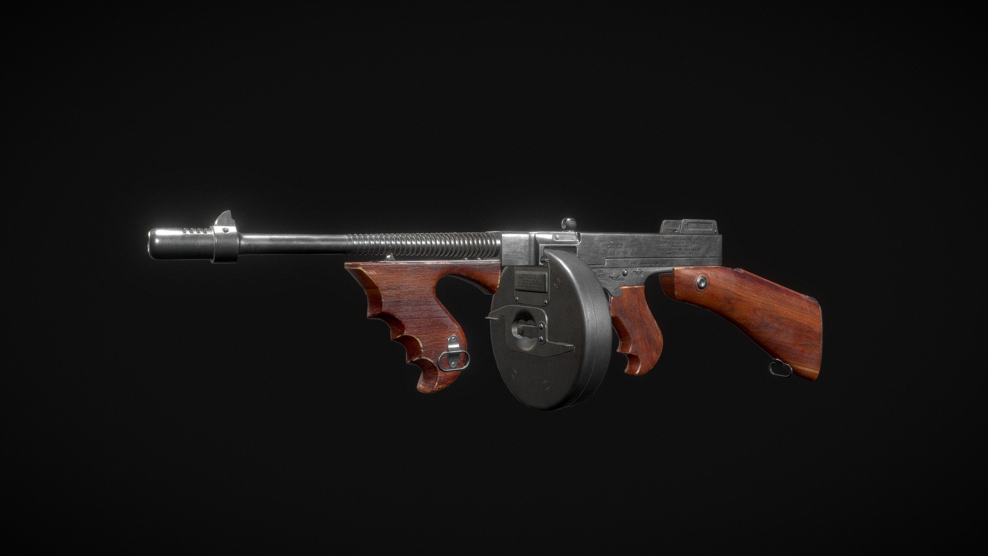 Tommy Gun 3d model