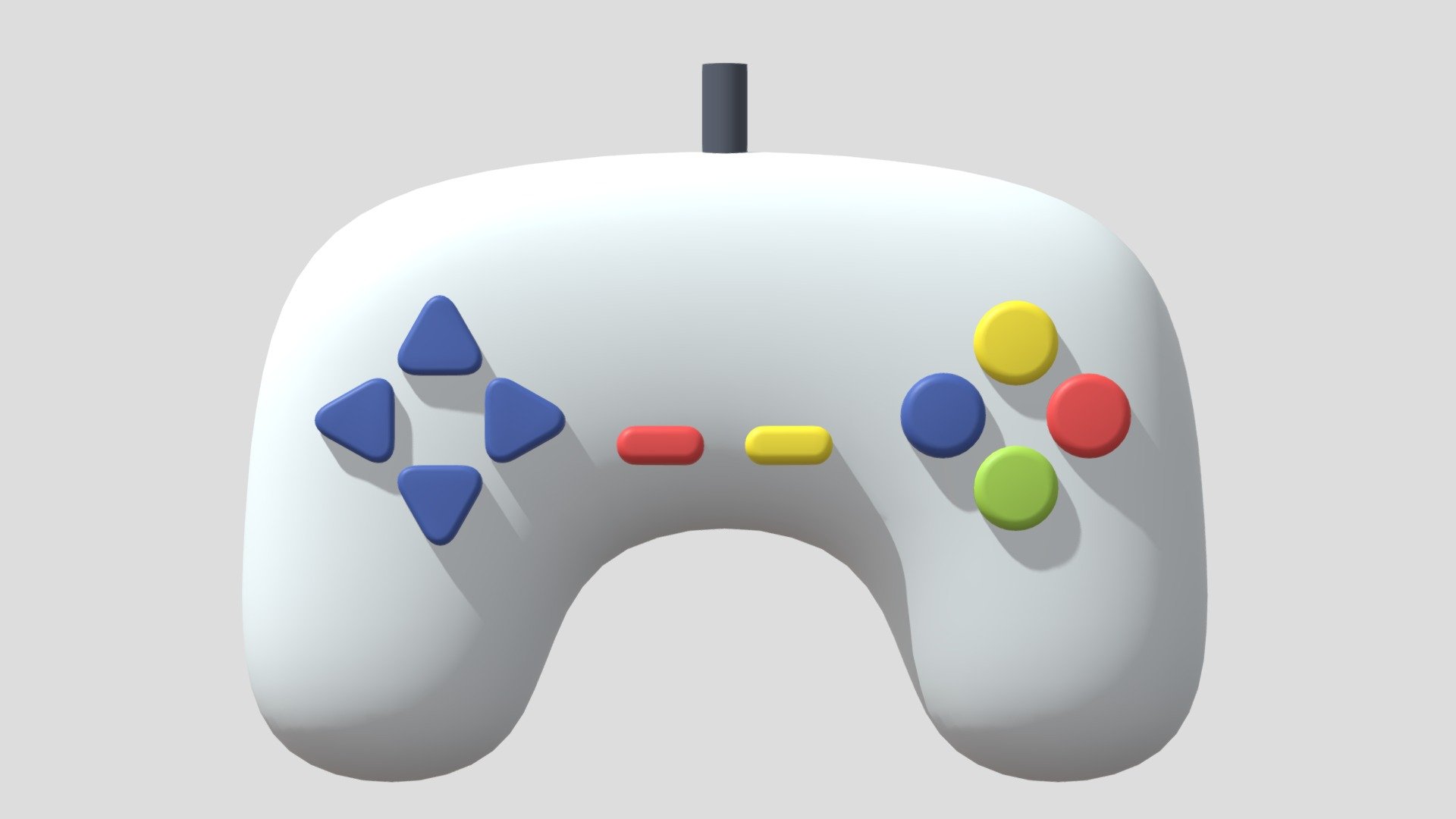 Cartoon Game Controller 3d model