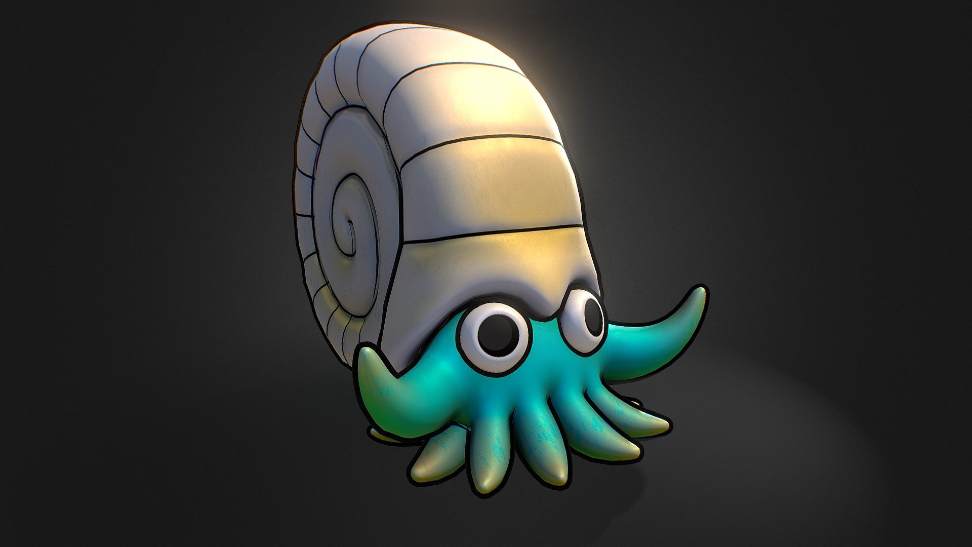 Omanyte Pokemon 3d model