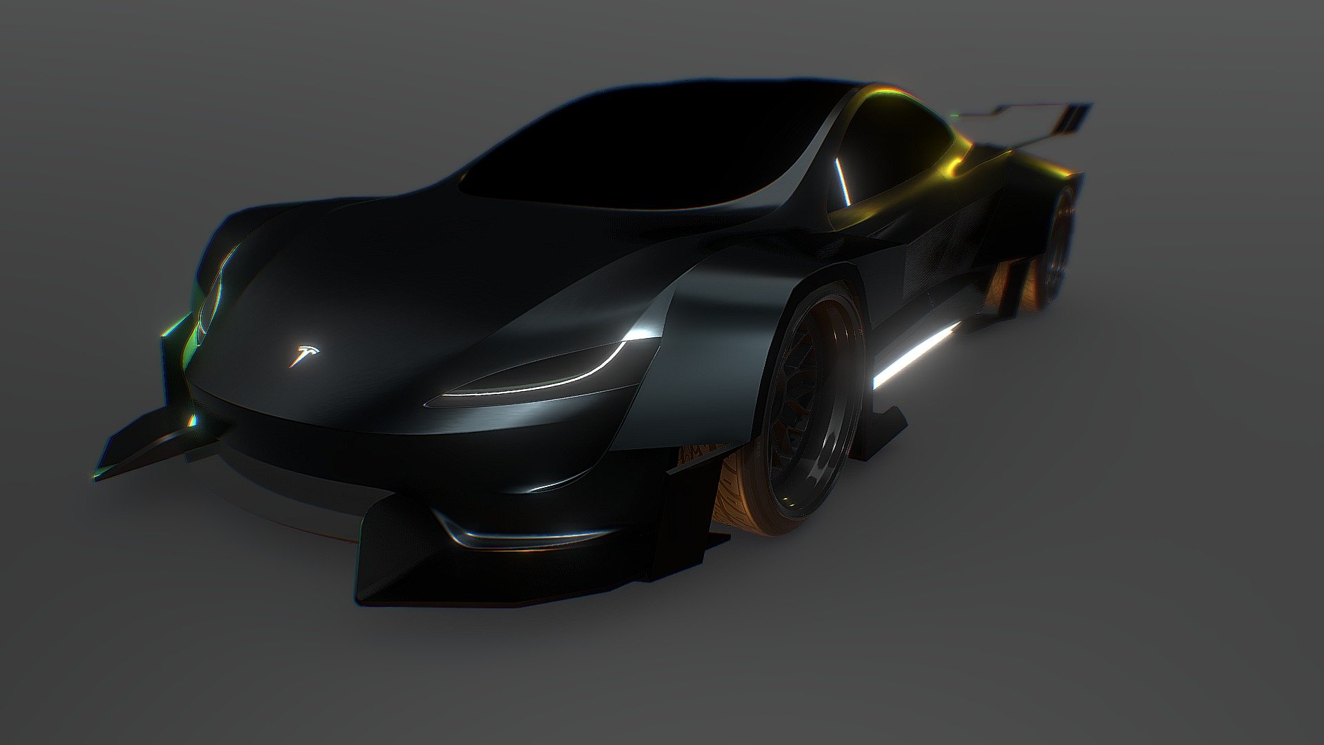 Tesla roadster best quelity 3d model