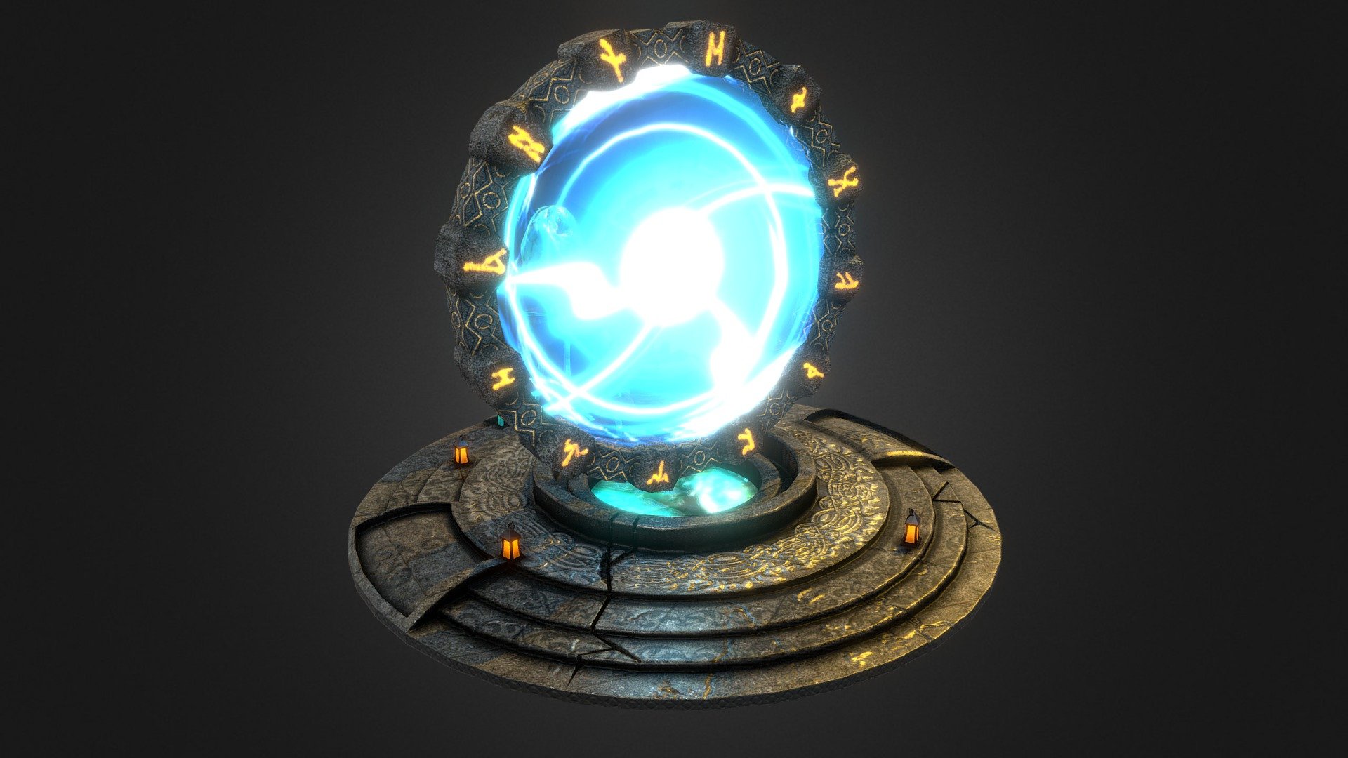 World Of Warcraft inspired portal 3d model