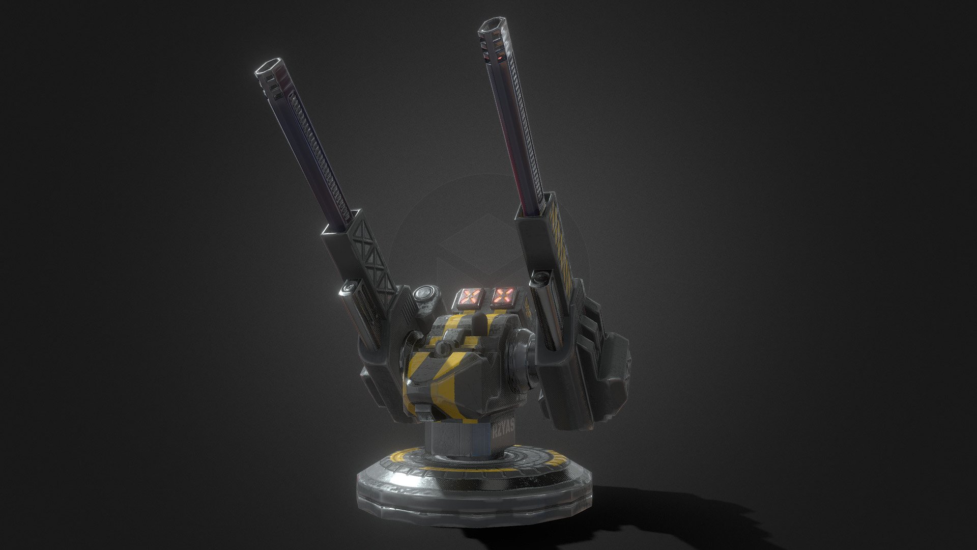 Turret Defense | Low-Poly Game Asset 3d model