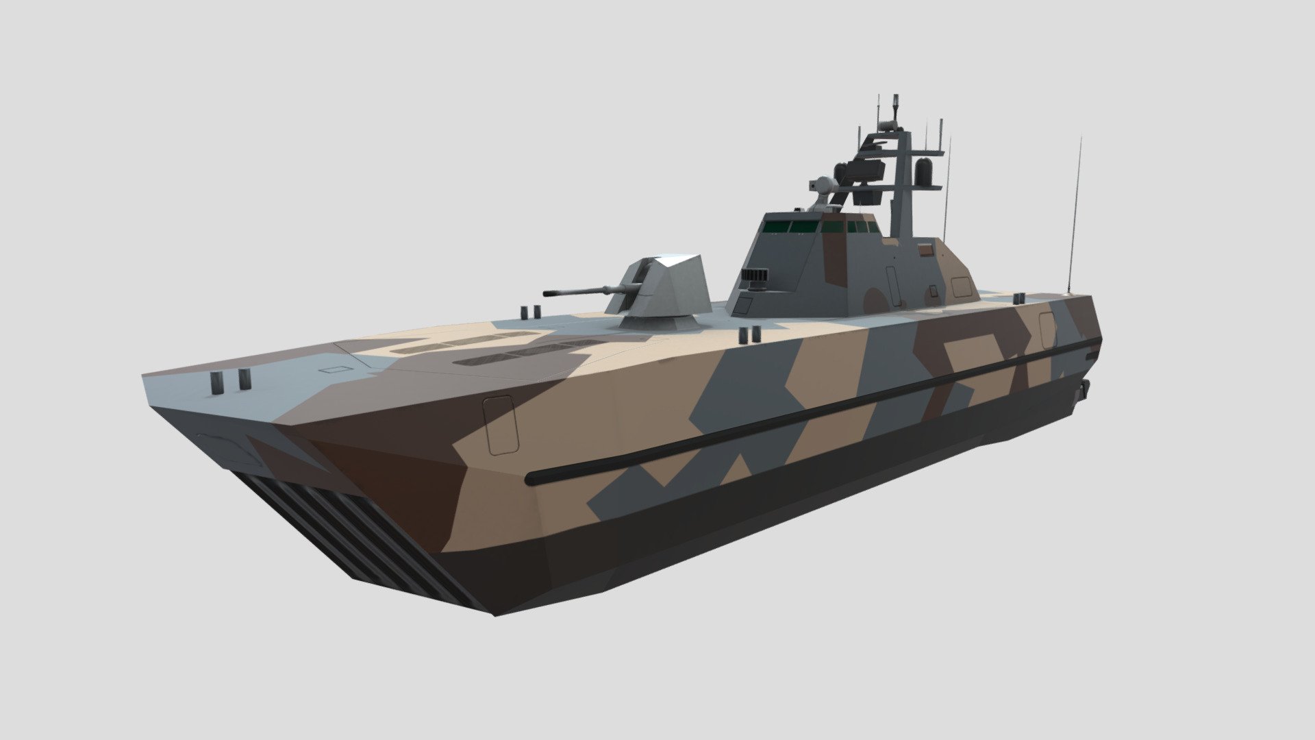 Skjold-class corvette 3d model