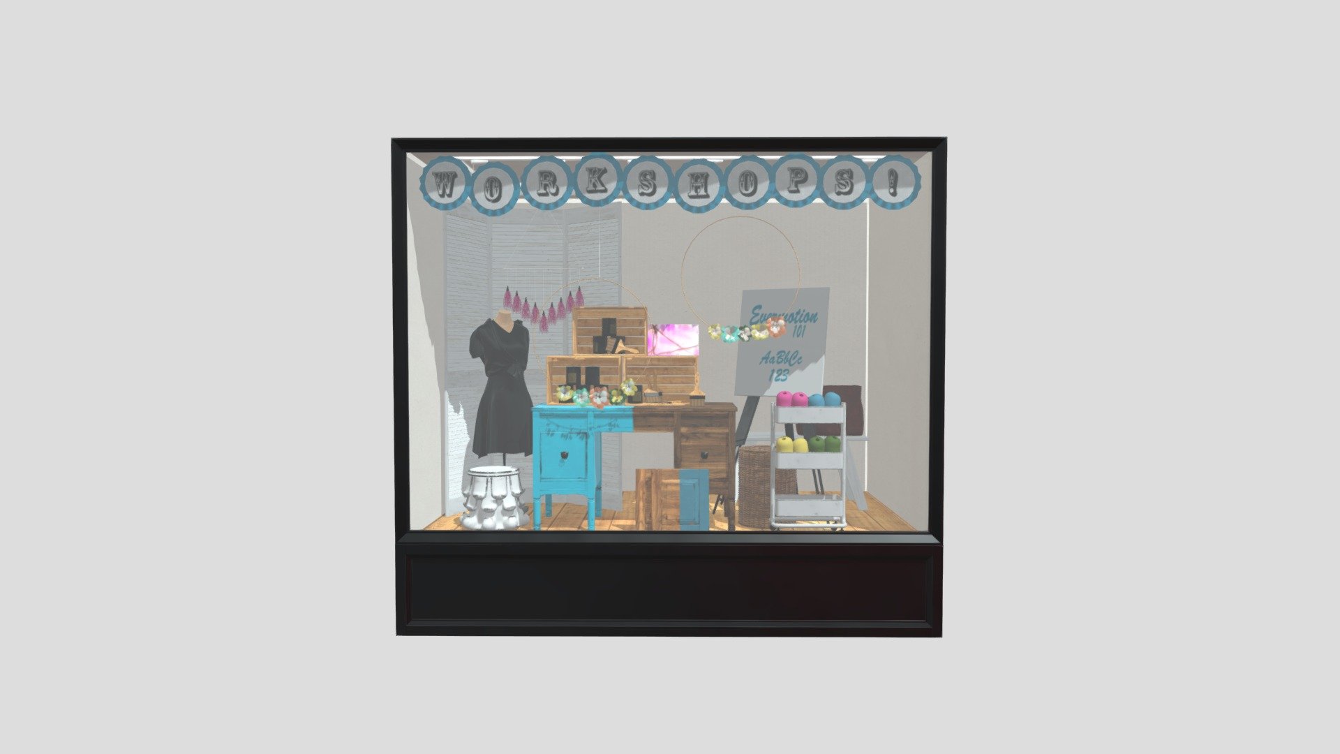 storefront 30 AM239 Archmodel 3d model