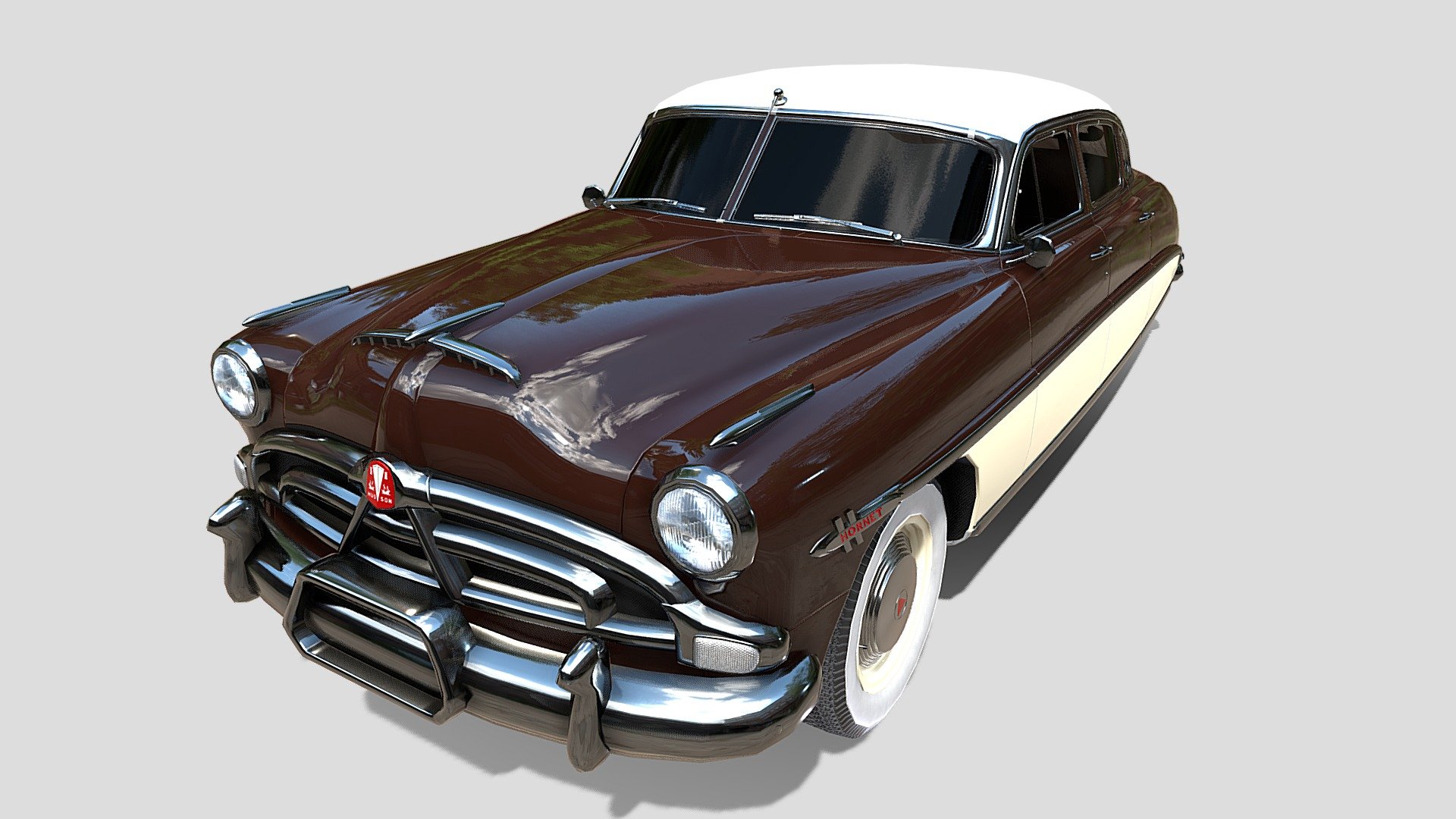 4 Door Hudson Hornet v2 3d model