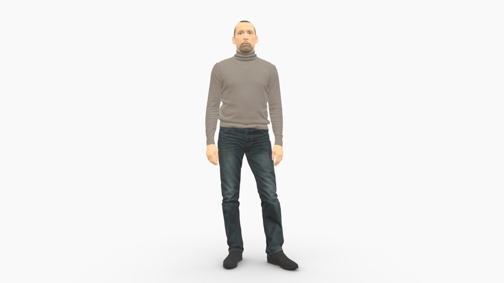 Guy The Coffee Turtleneck 0514 3d model