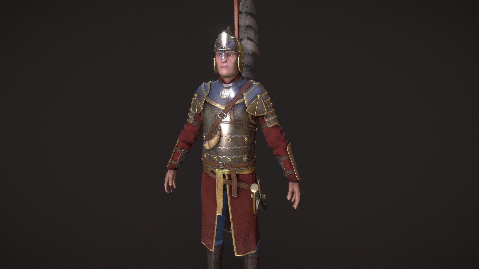 Polish Hussar 3d model