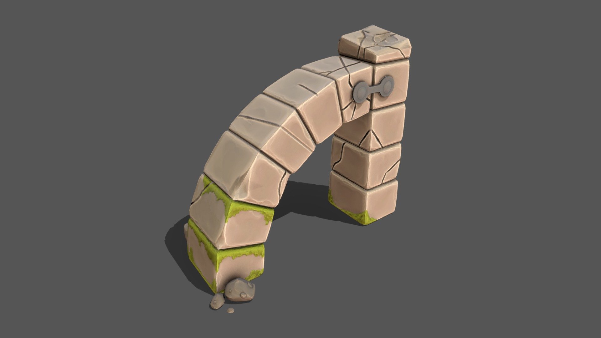 Aged Stone Structure 3d model