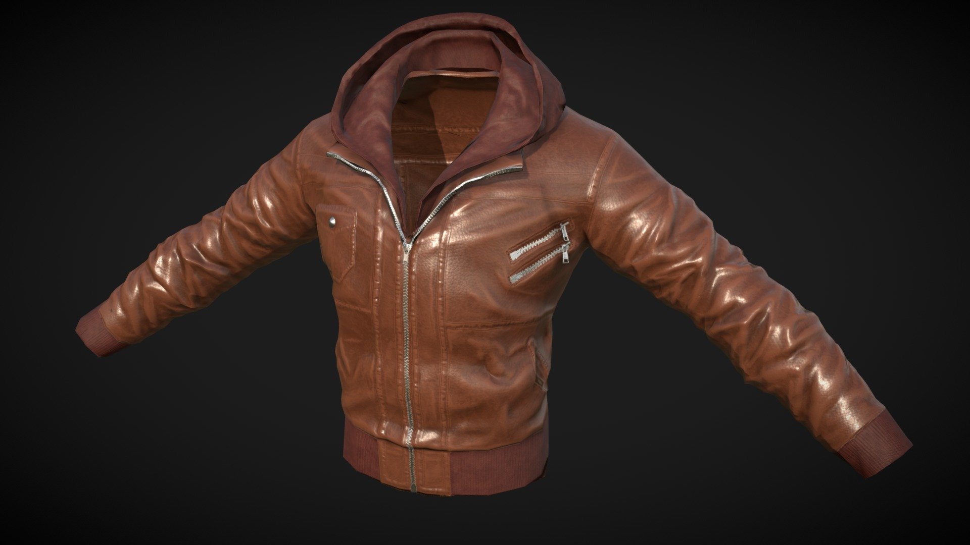 Leather Jacket 3d model