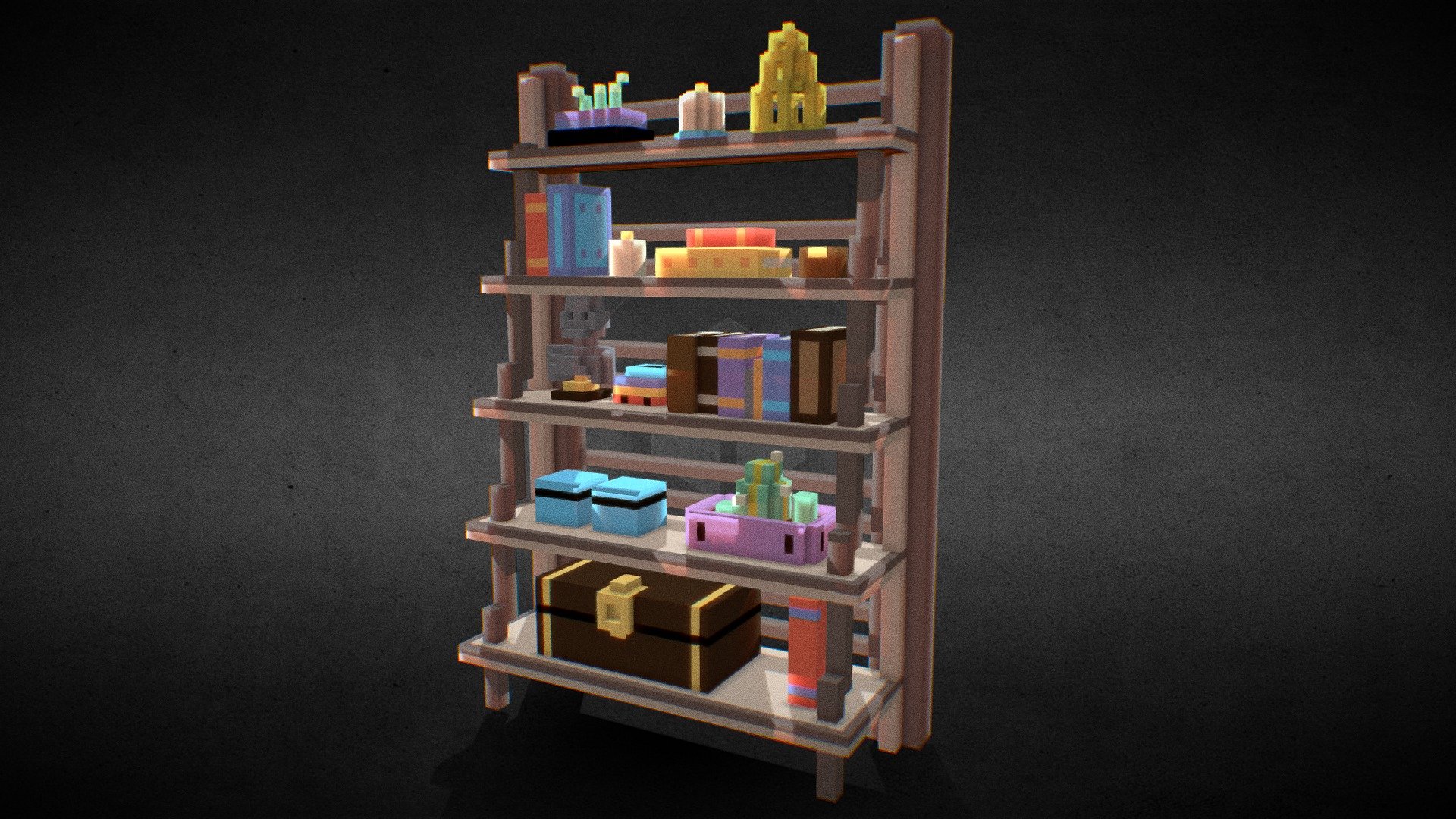 Leaning Shelf 3d model