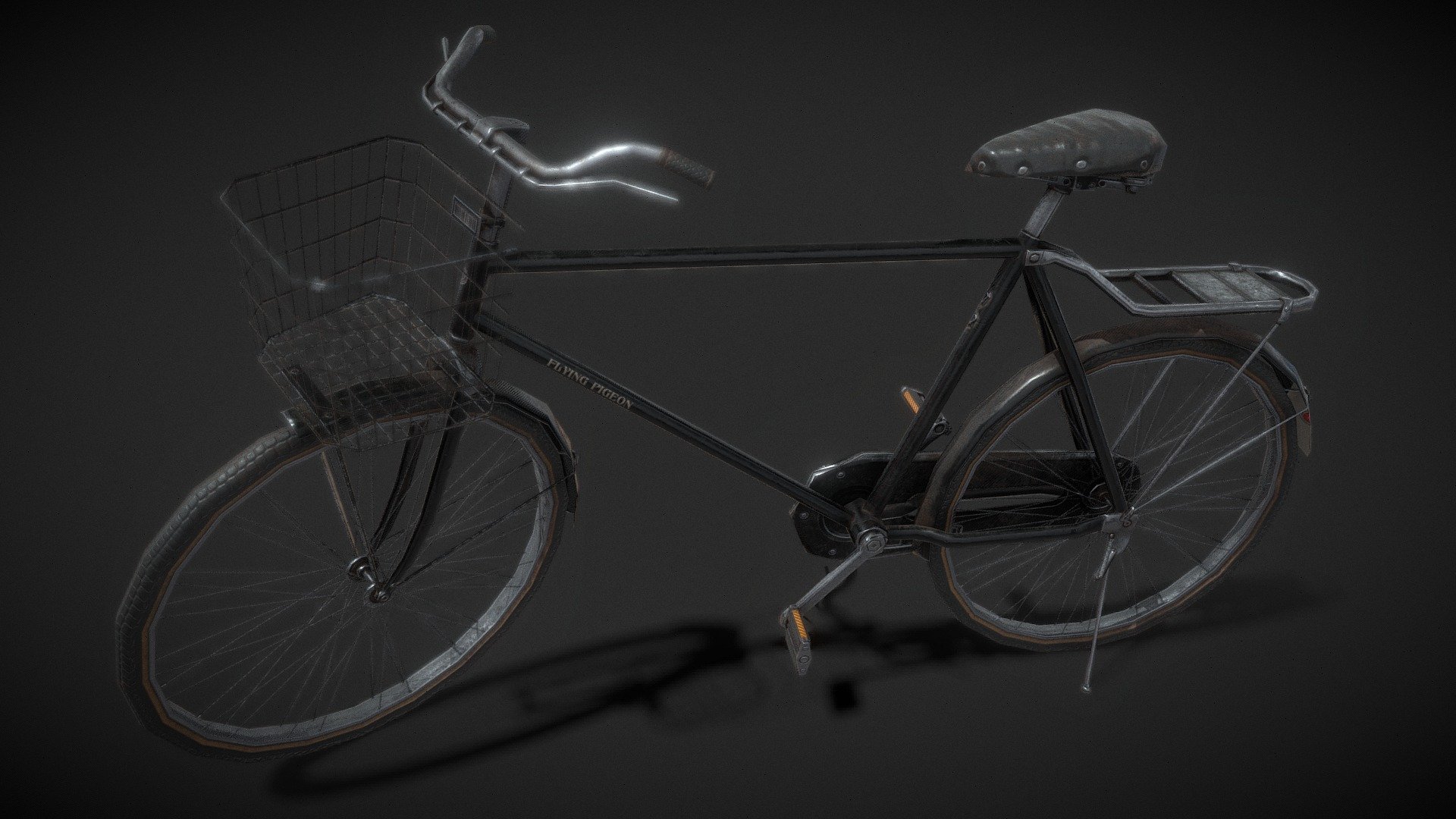 Old Bicycle 3d model