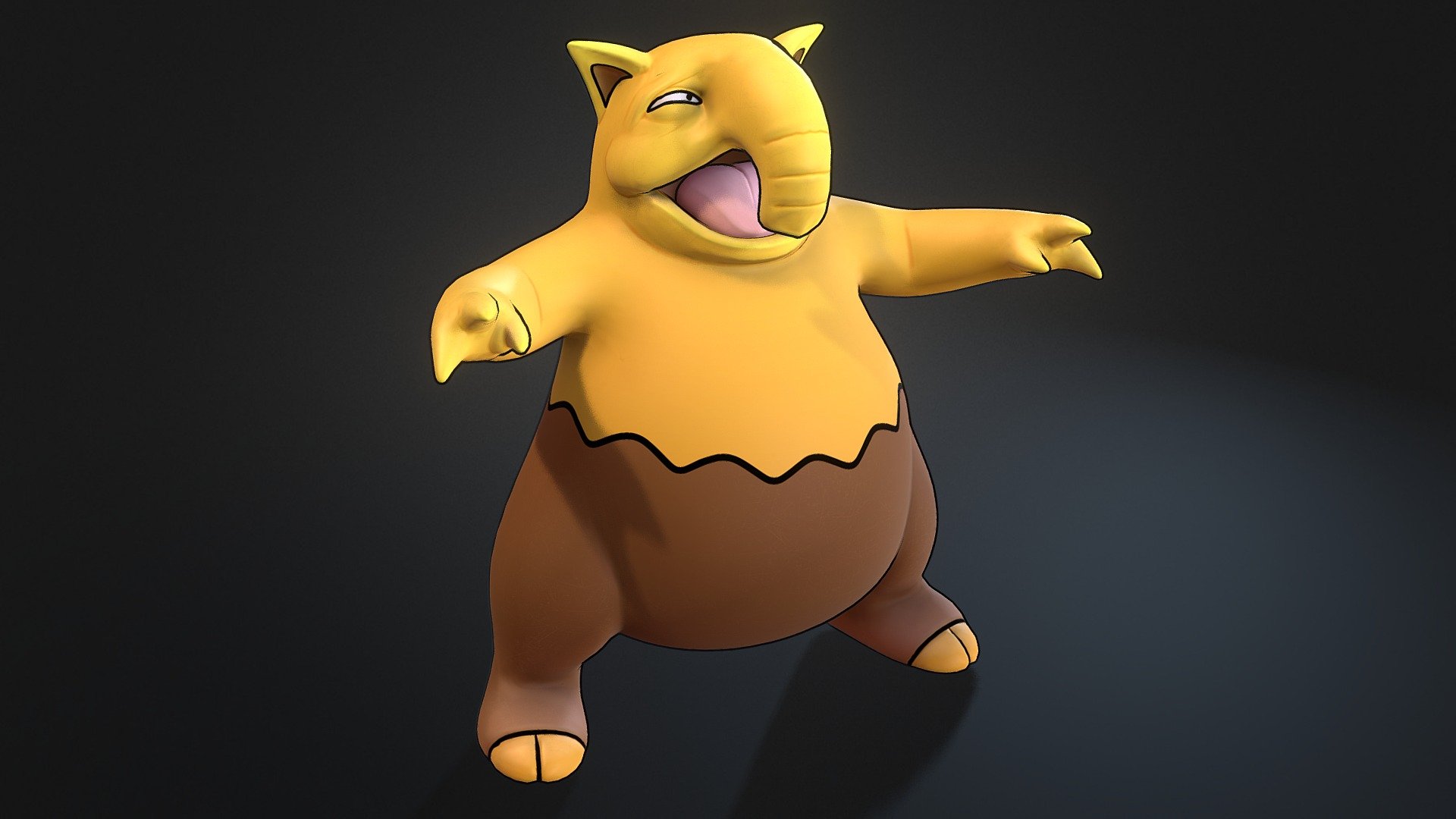 Drowzee Pokemon 3d model