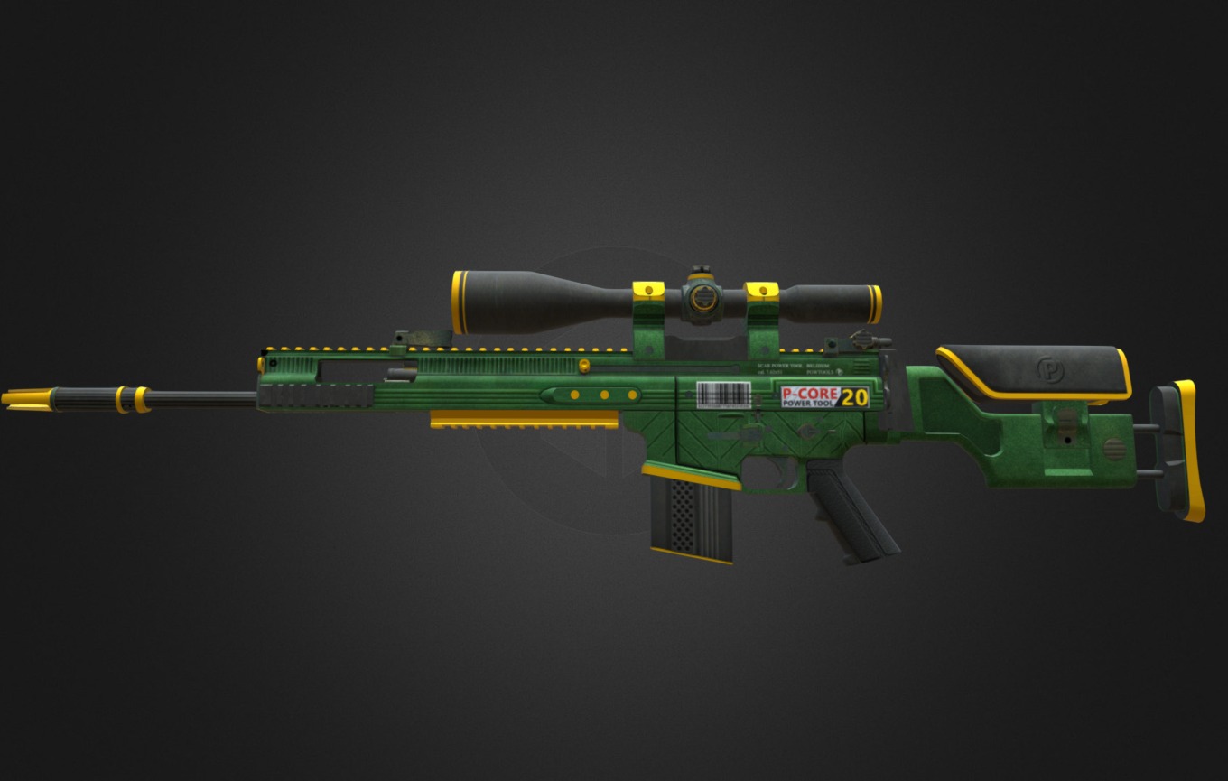 SCAR-20 | Powercore 3d model