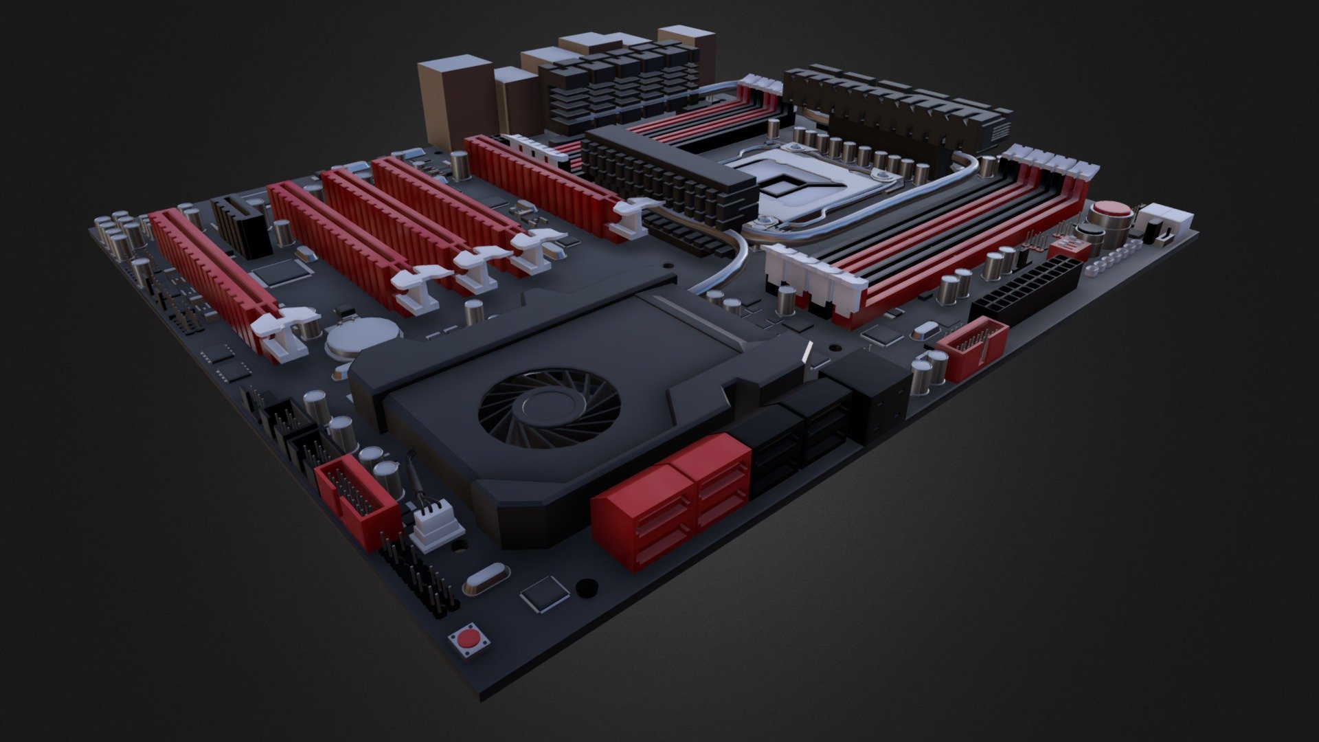 Motherboard 3d model