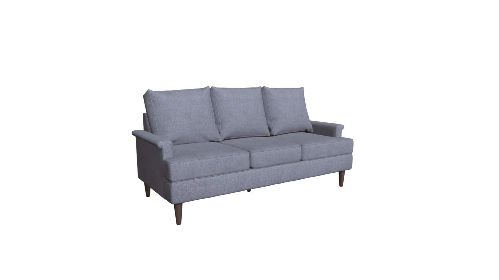 Campbell Sofa Dark Gray 3d model