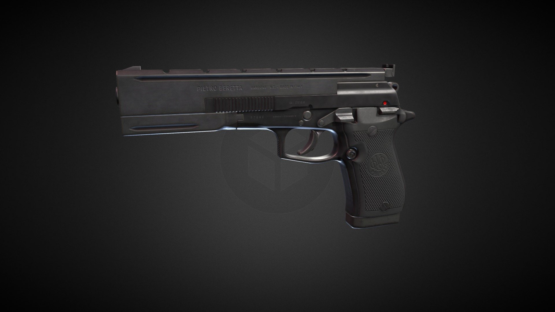 Beretta 87 Target 3d model