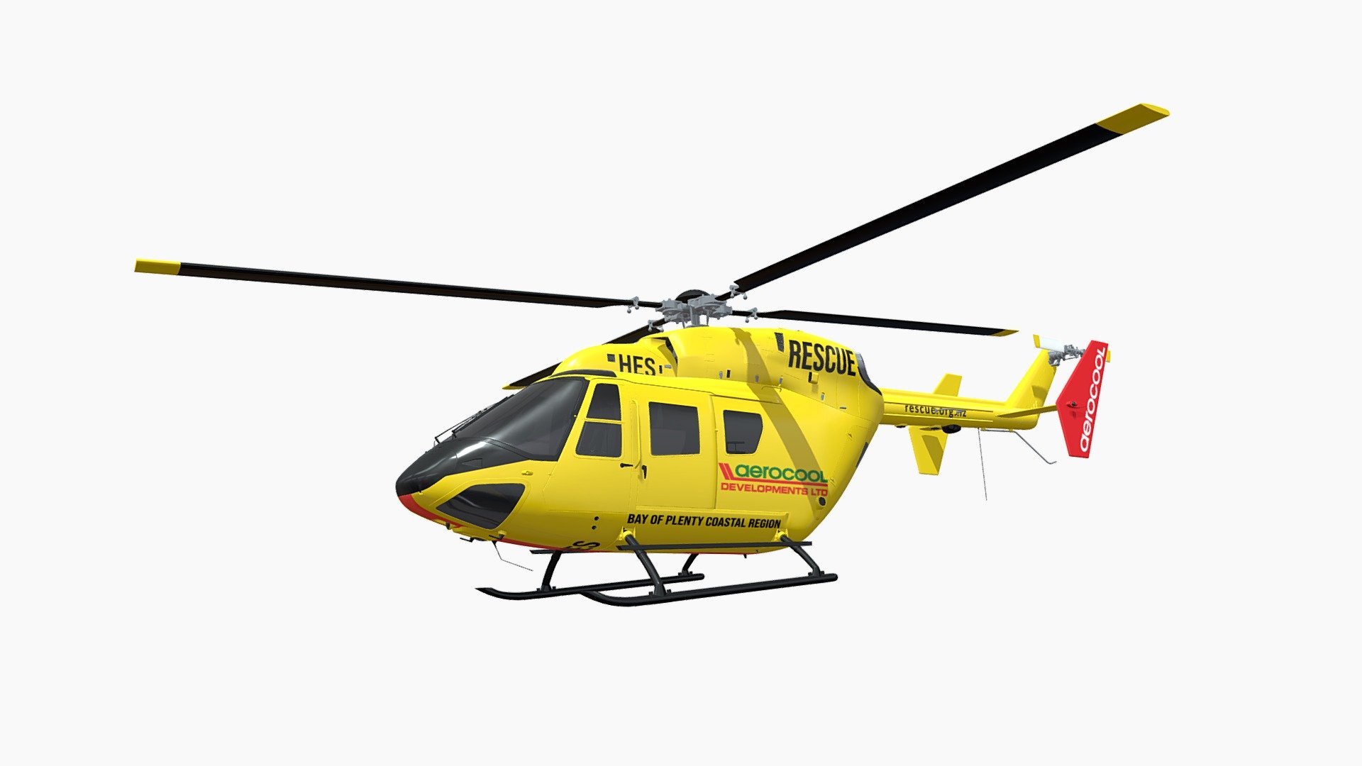 Aerocool Rescue Helicopter 3d model