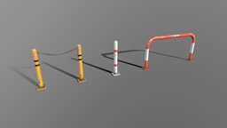 Traffic Barrier Poles