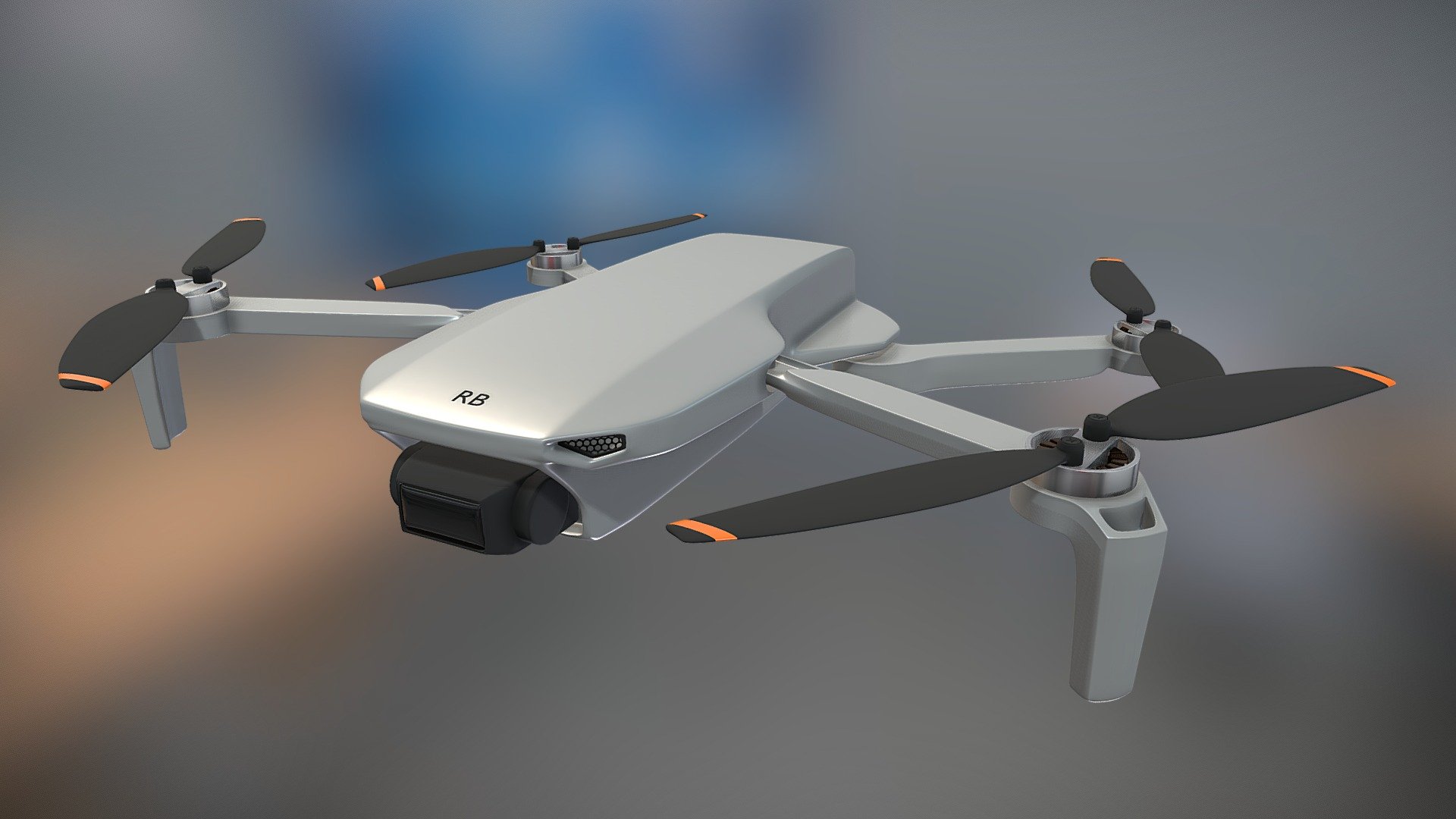 Drone Quadcopter Model 3d model