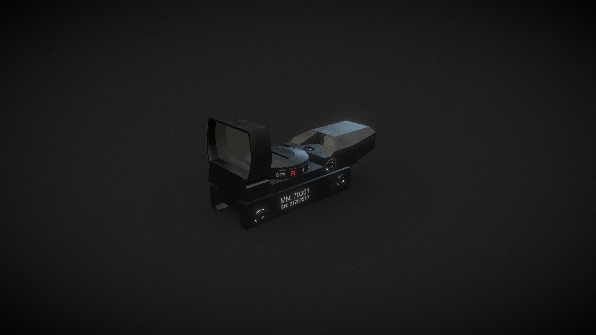 Red Dot Scope 3d model