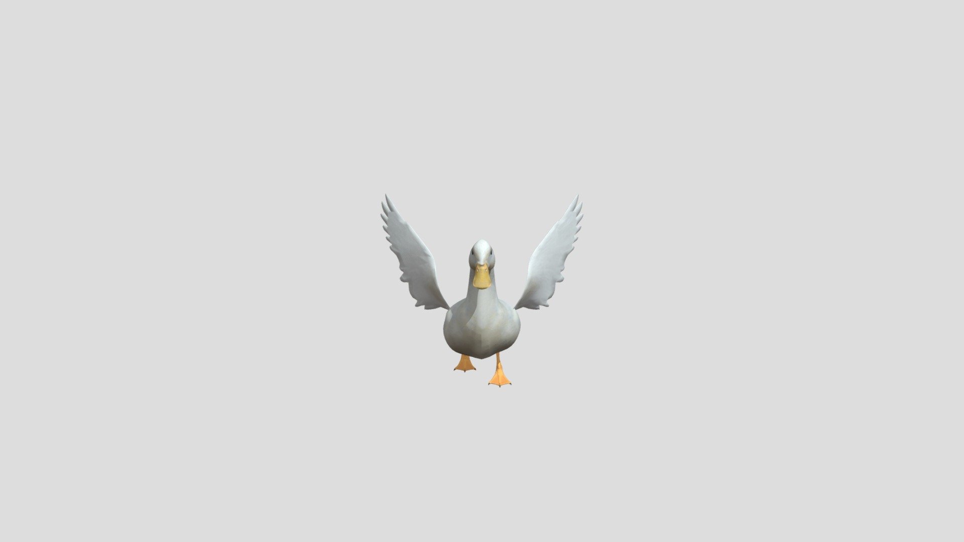 aflac-duck_v3_walking 3d model