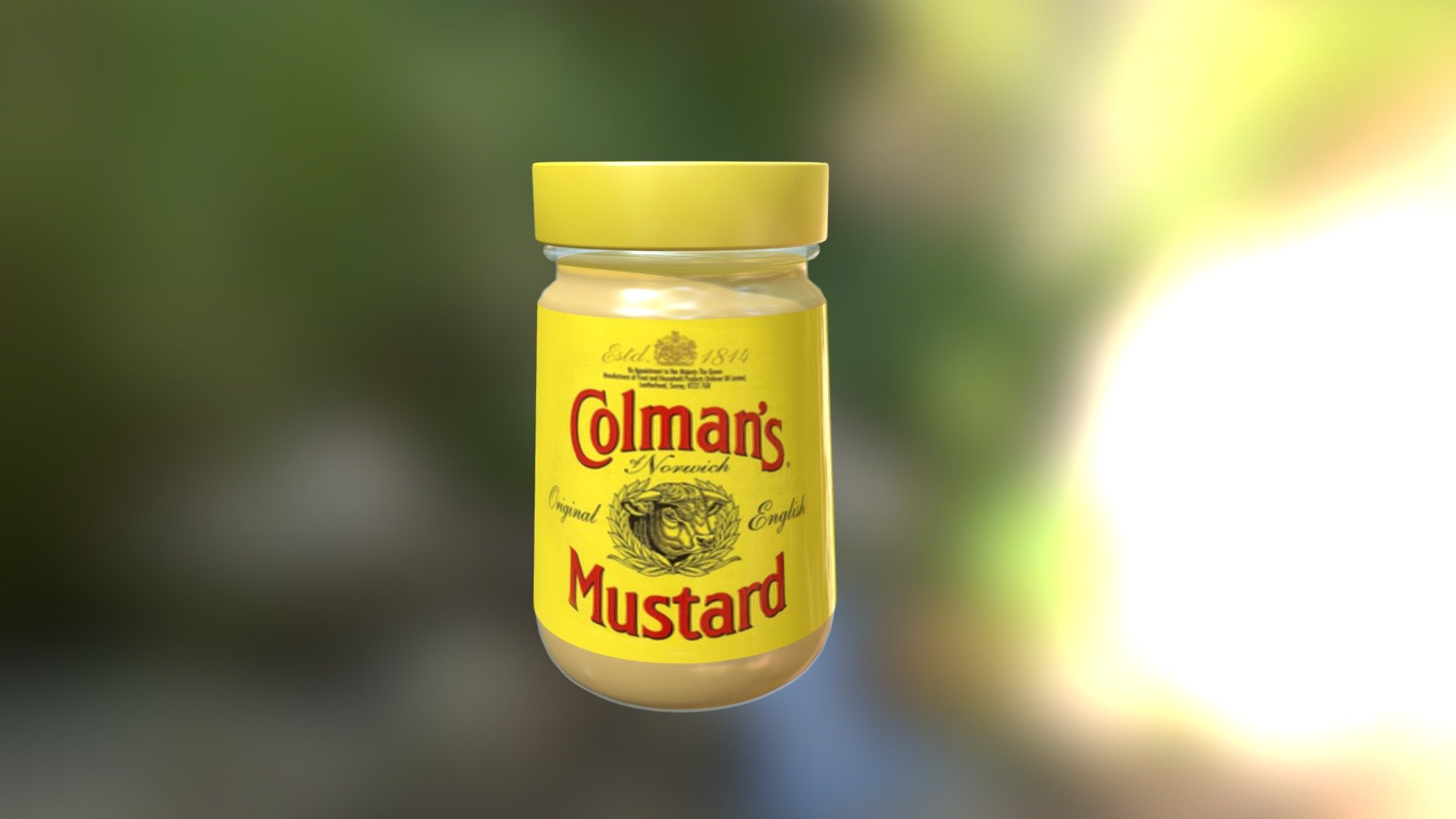 Colmans mustard 3d model